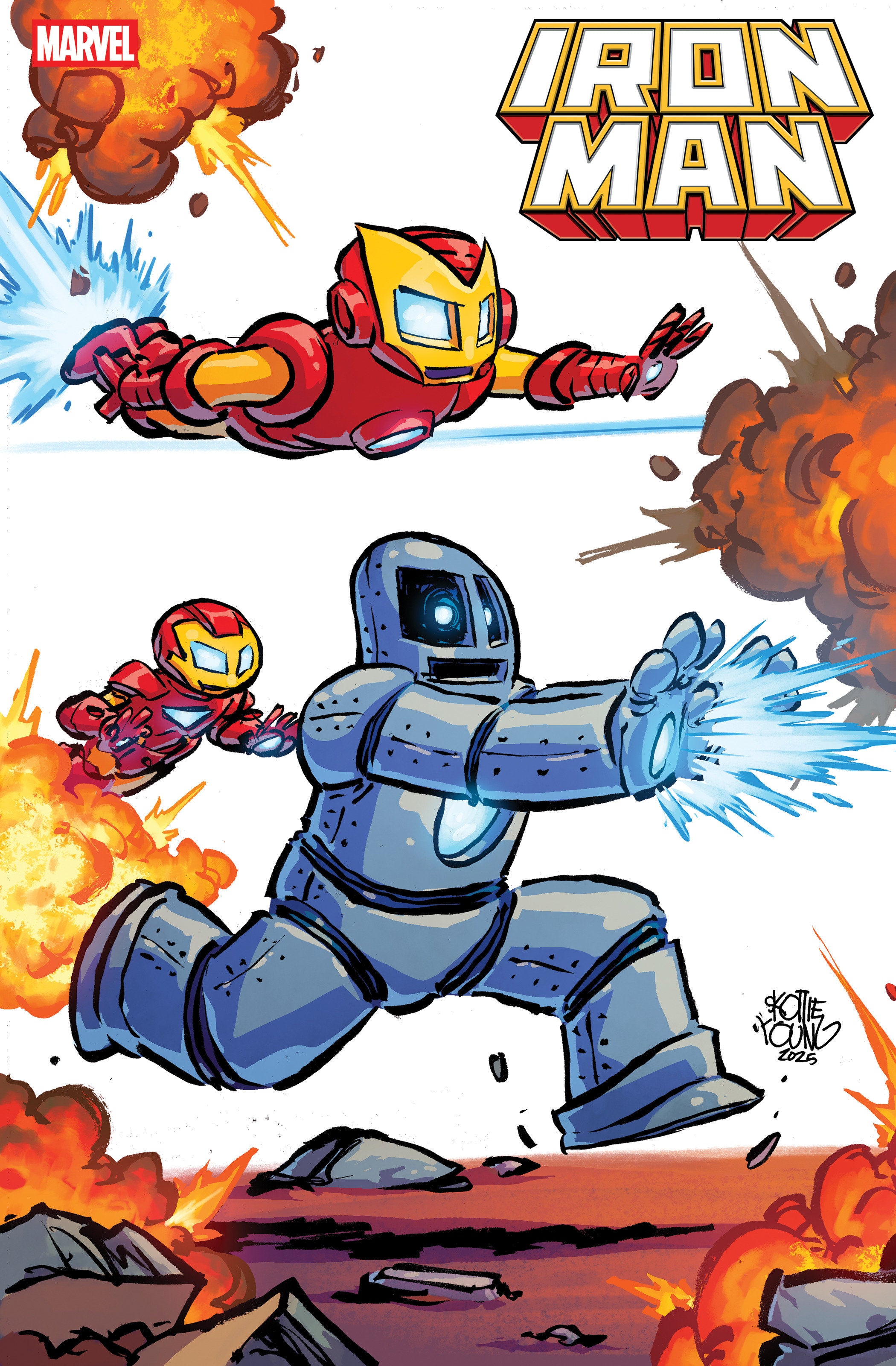 IRON MAN #1 SKOTTIE YOUNG 4-PART CONNECTING VARIANT 01/28/2026