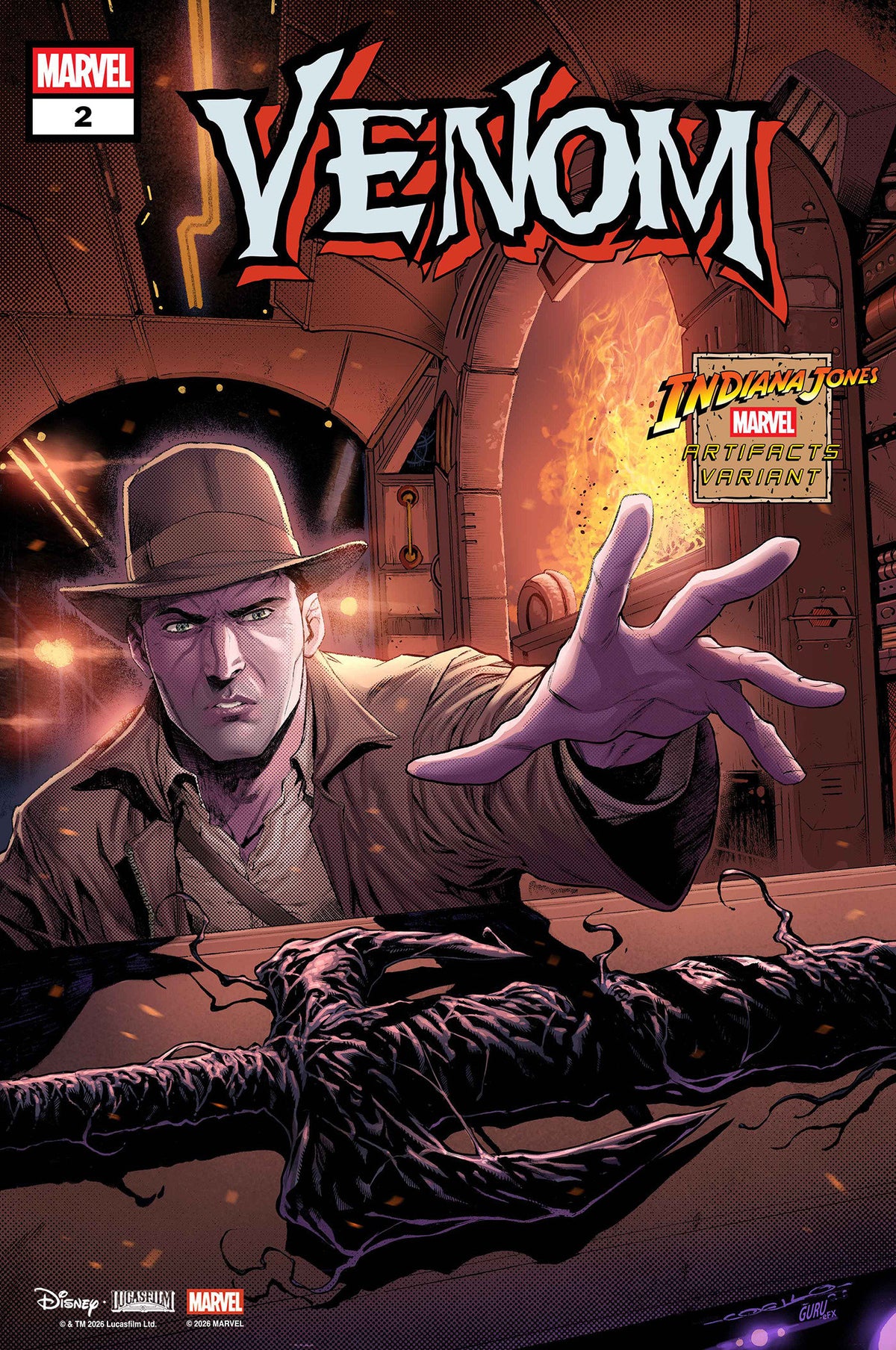 VENOM #2 IBAN COELLO INDIANA JONES MARVEL ARTIFACT VARIANT 11/25/2026
