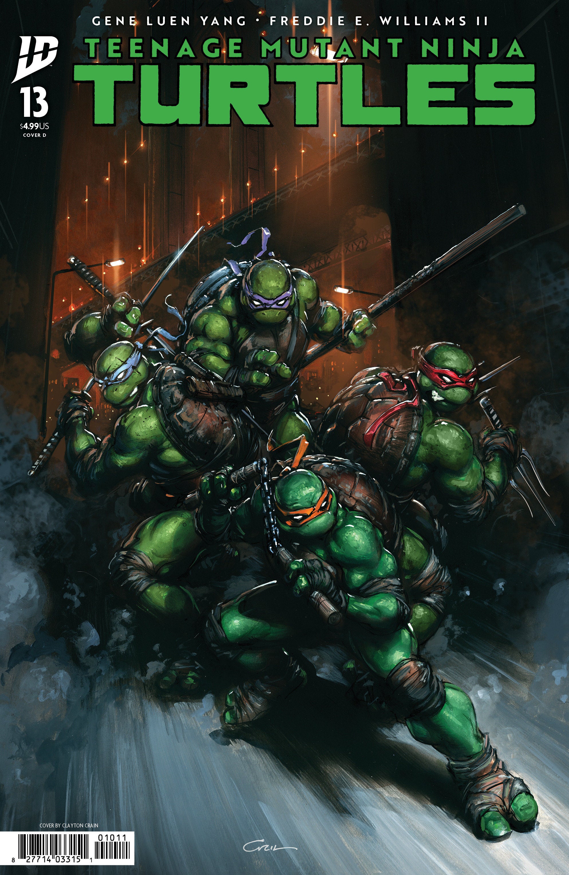 Teenage Mutant Ninja Turtles #13 Variant D (Crain) 12/10/2025
