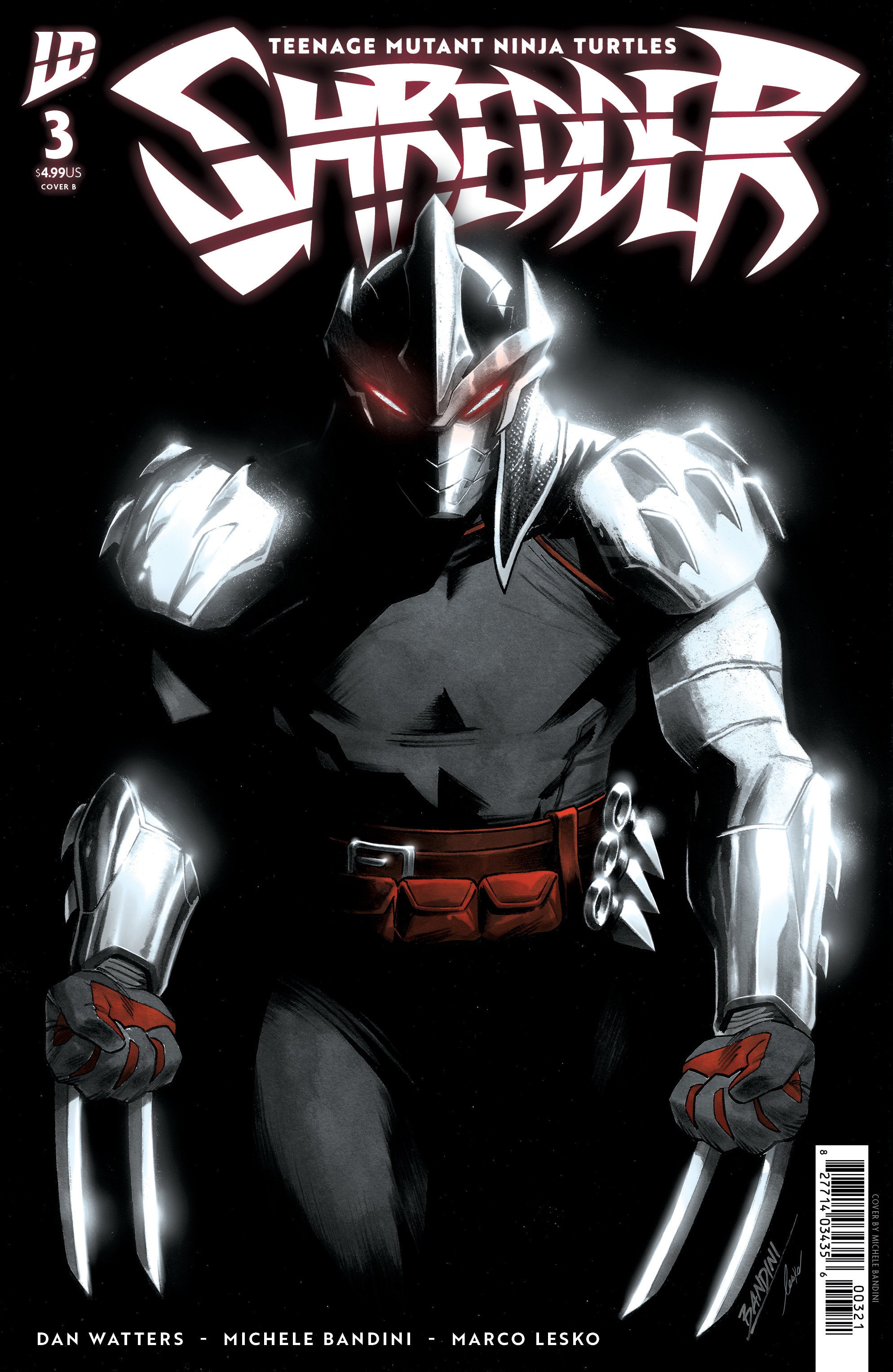 Teenage Mutant Ninja Turtles: Shredder #3 Variant B (Bandini) 11/26/2025