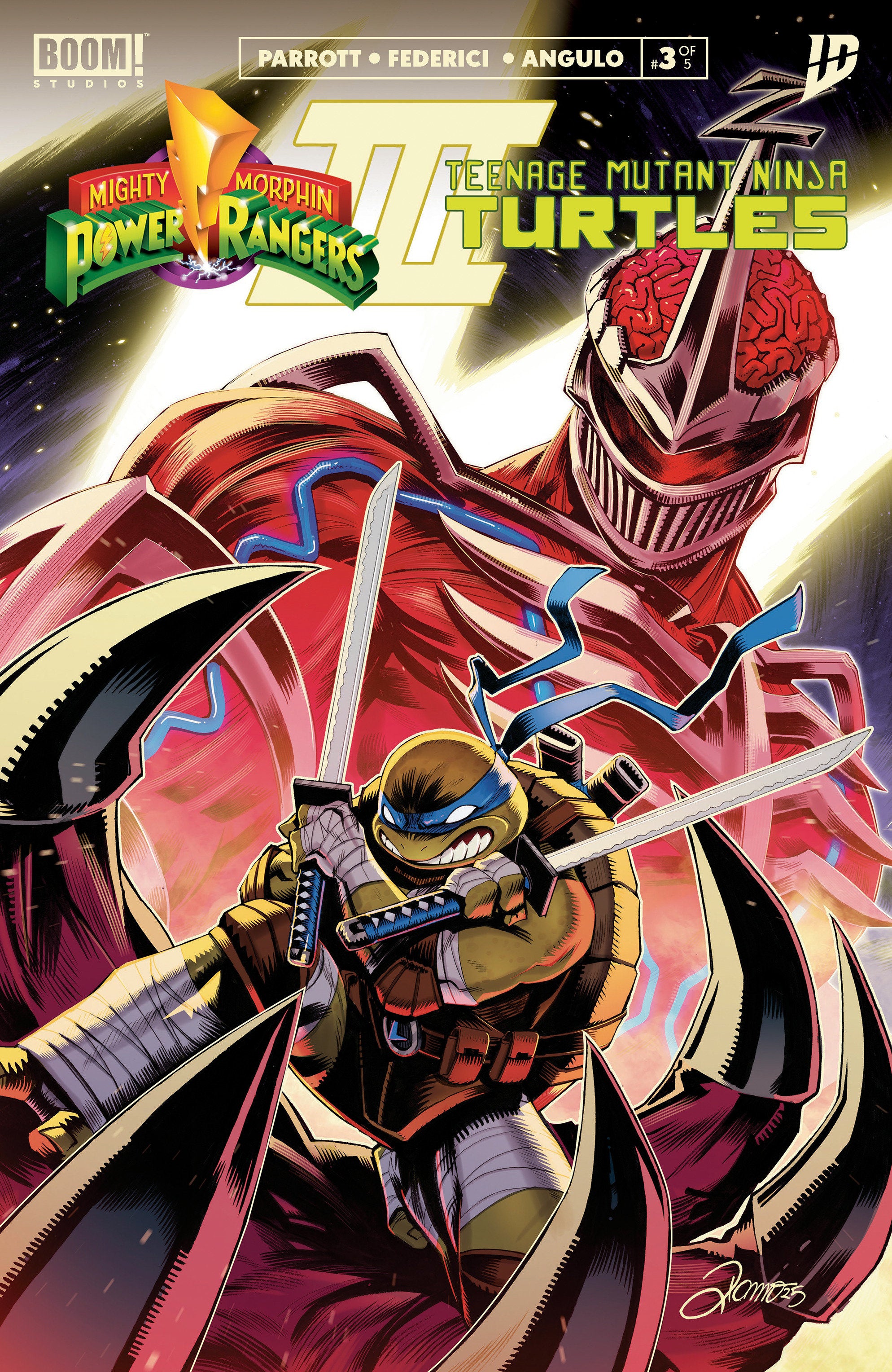 Mighty Morphin Power Rangers/Teenage Mutant Ninja Turtles III #3 A Main (Dressed, Zonno) 11/19/2025