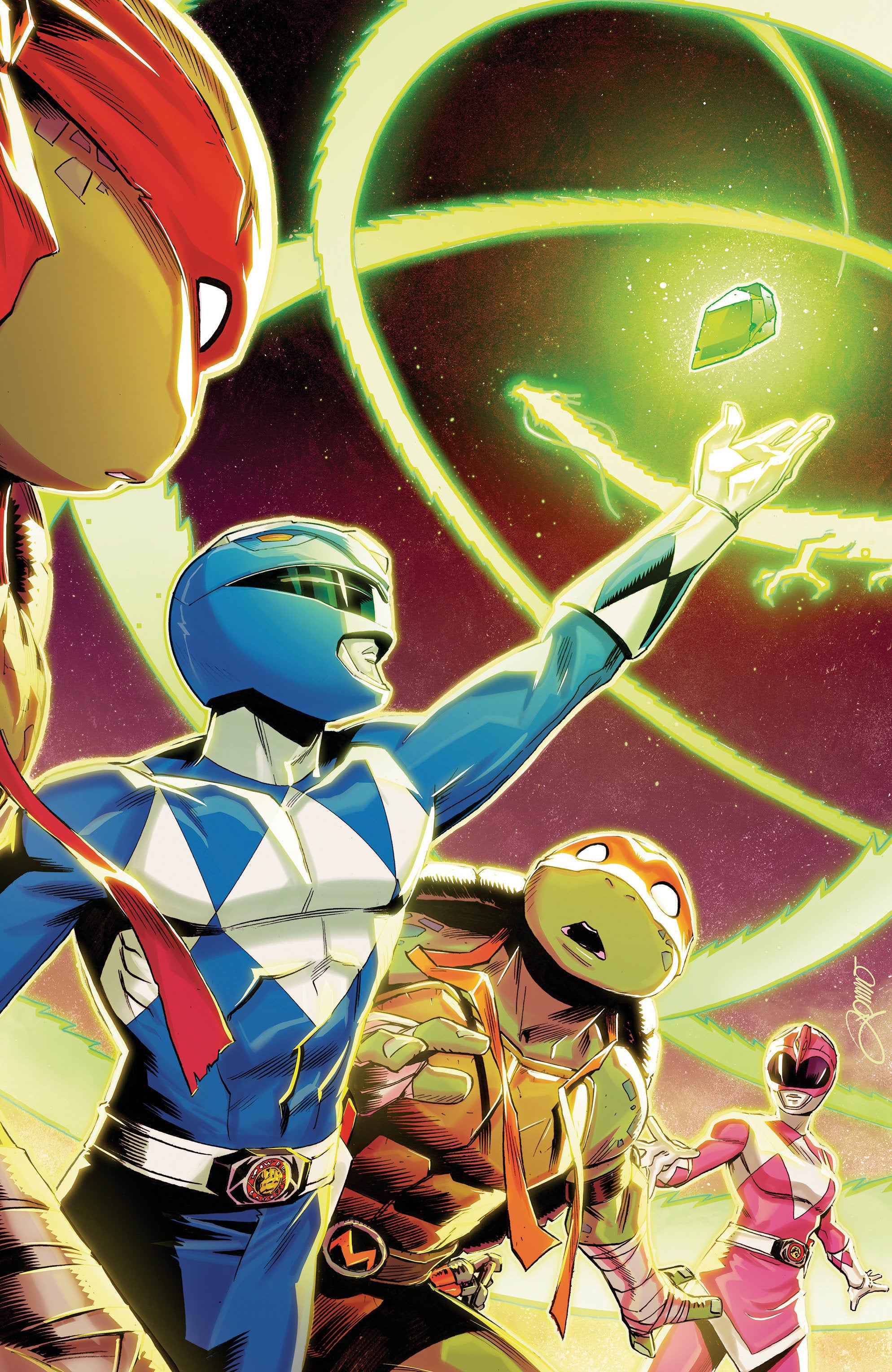 Mighty Morphin Power Rangers/Teenage Mutant Ninja Turtles III #4 D Variant (Full Art, Foil, Zonno) 01/21/2026