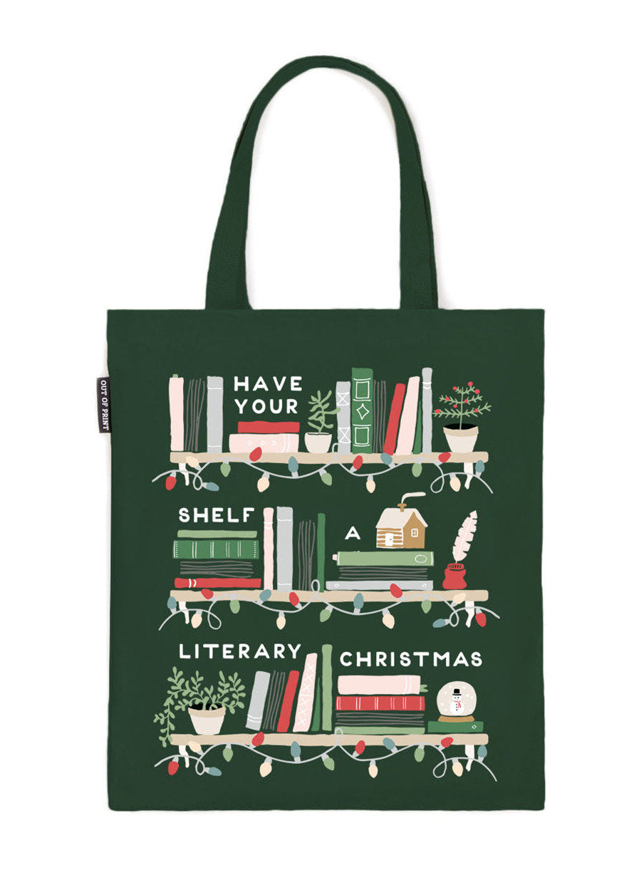 Have Your Shelf a Literary Christmas Tote Bag 09/23/2025
