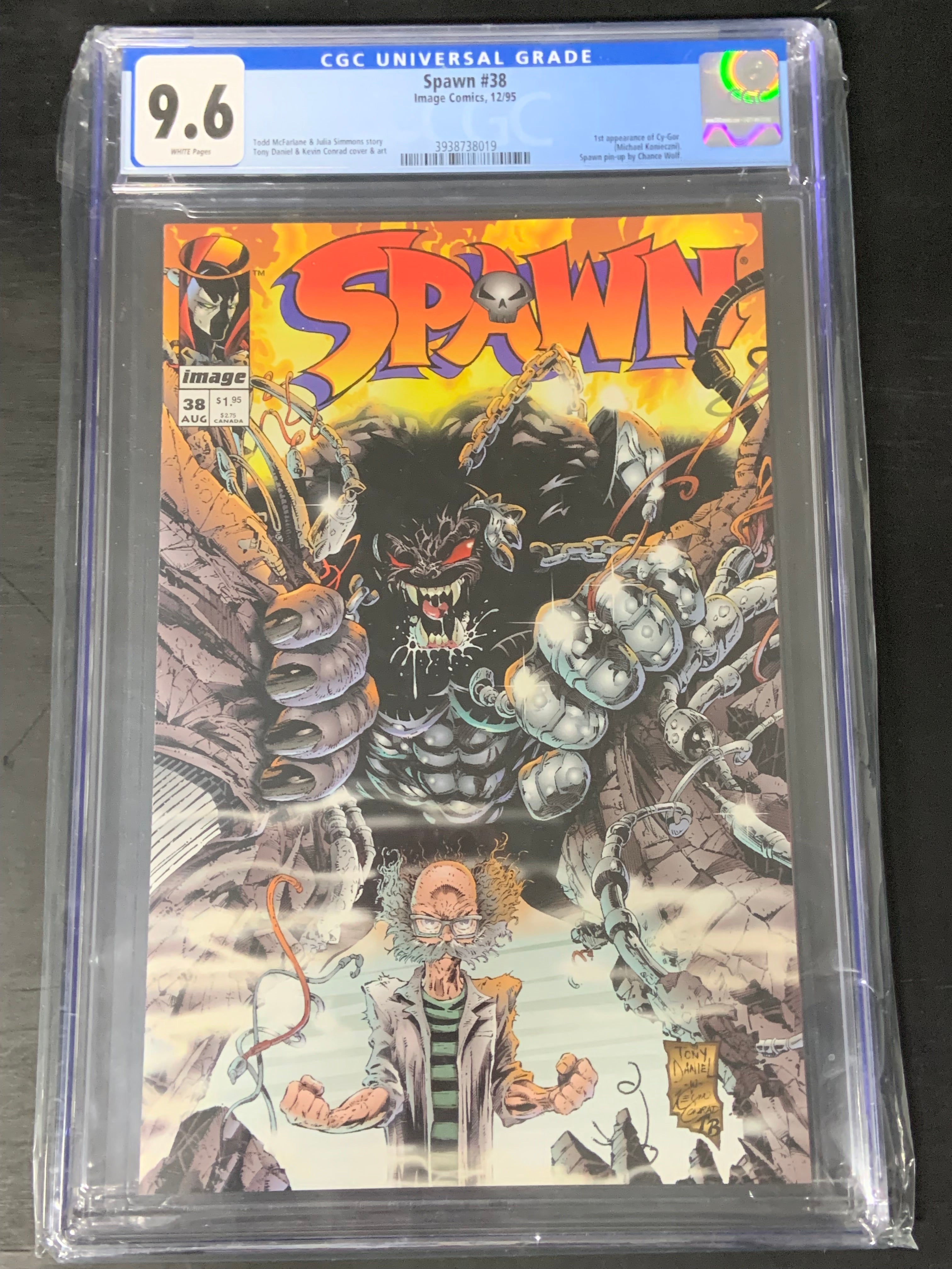 Spawn 38 Image 1995 CGC 9,6 1st pp of Cy-Gor
