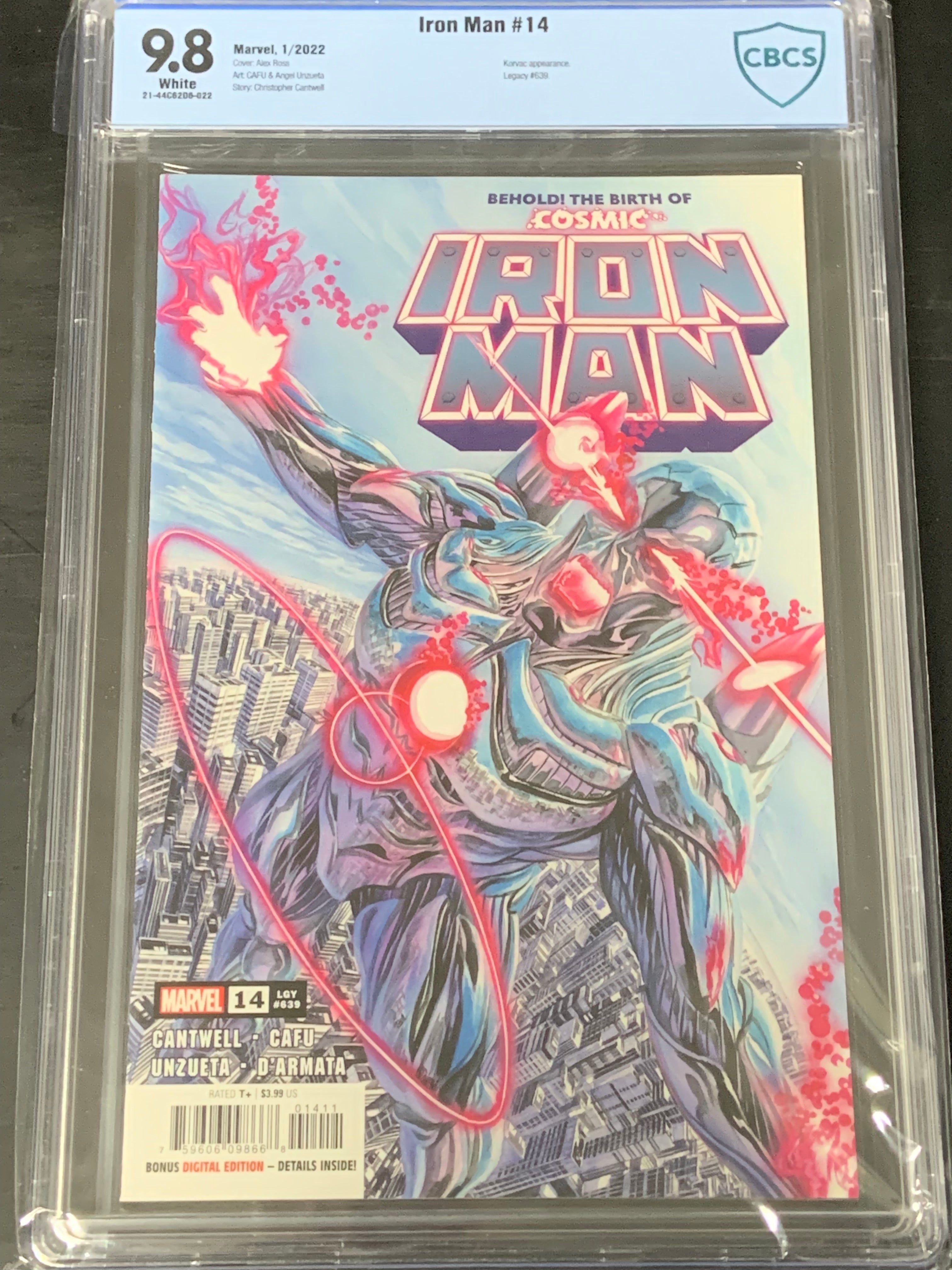 Iron Man 14 Marvel 2021 CBCS 9.8 1st app of Iron God