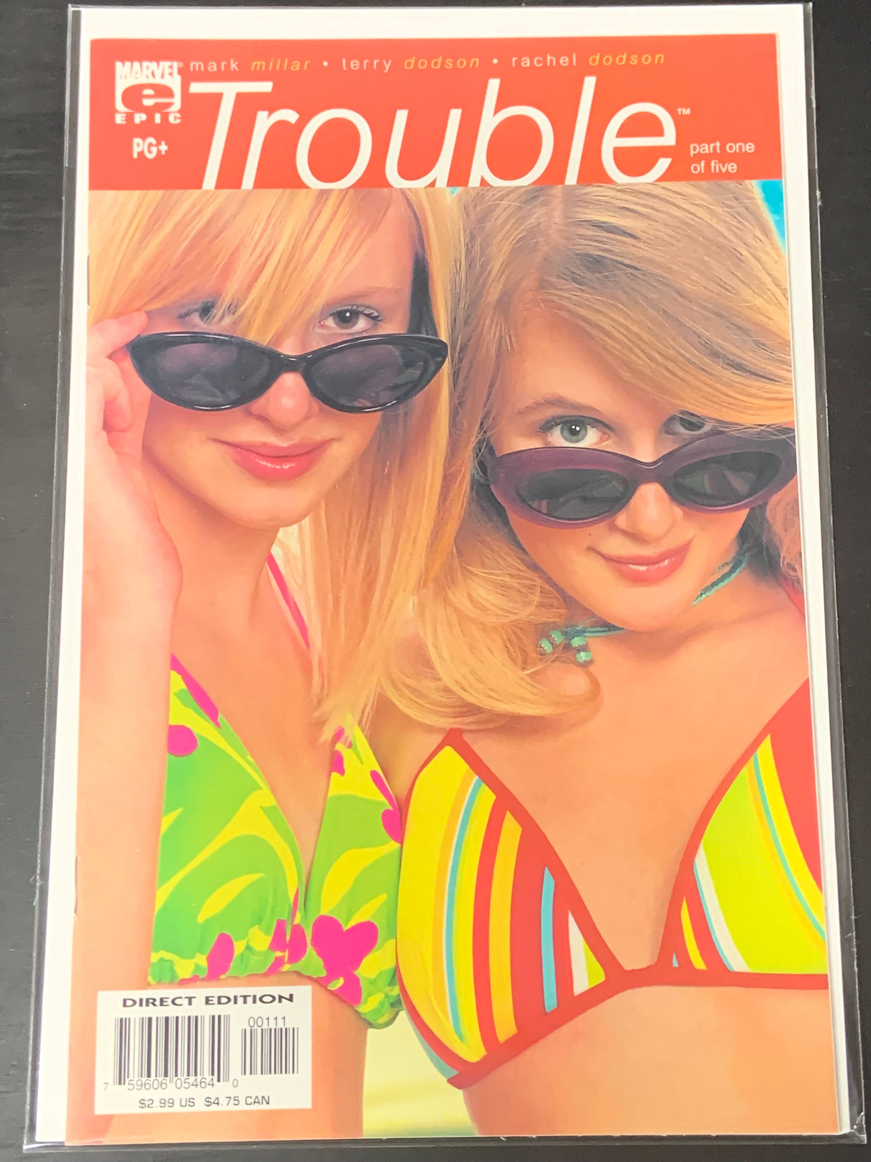 Trouble 1 Marvel Epic 2003 1st Print, Controversial Story