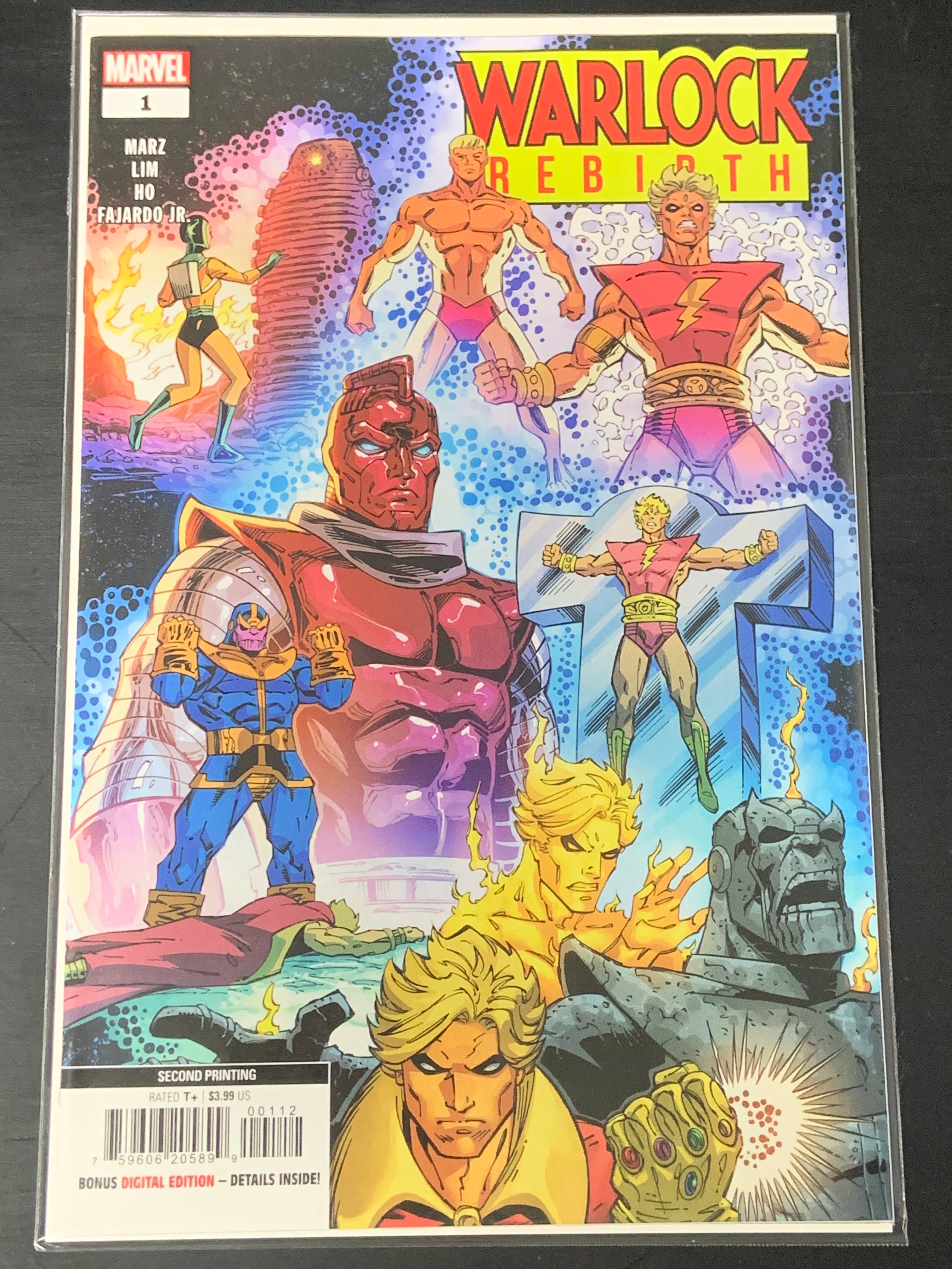 Warlock Rebirth 1 Marvel 2023 Ron Lim 2nd Printing, 1st Eve Warlock