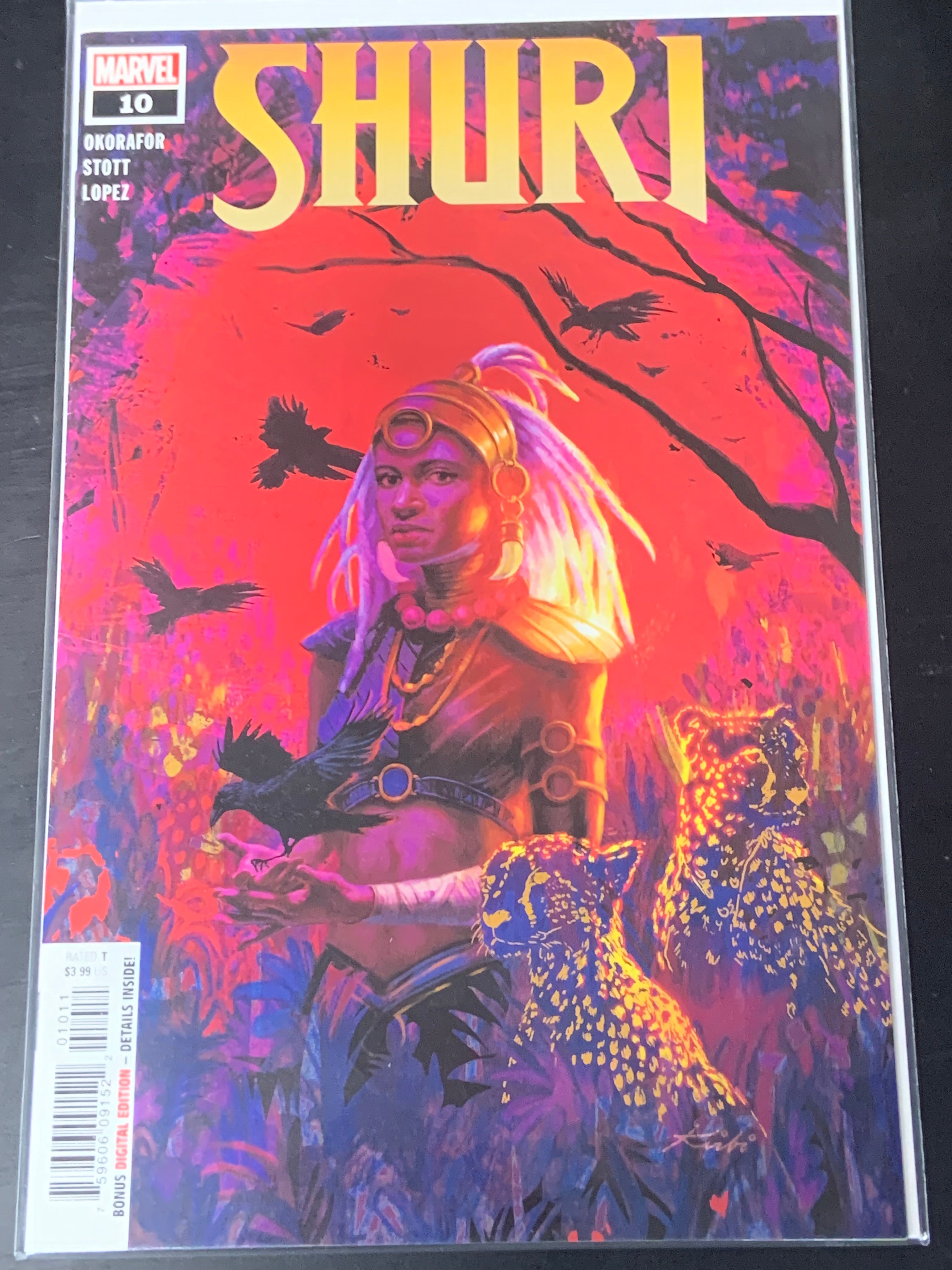 Shuri 10 Marvel 2019 Final Issue, Low Print Run. Kirbi Fagan Cover