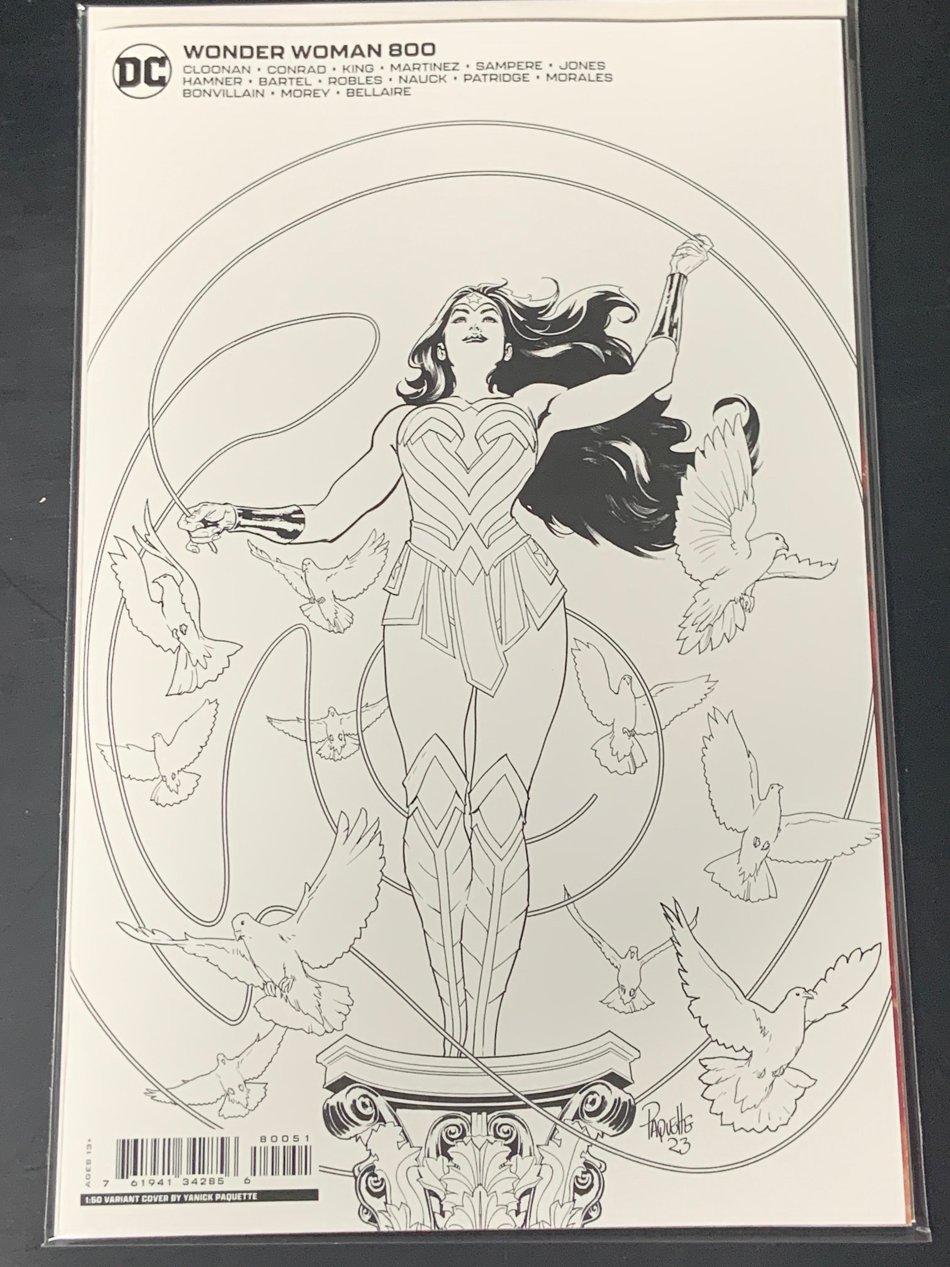 Wonder Woman 800 DC 2023 Yanick Paquette 1:50 Variant 1st App of Trinity