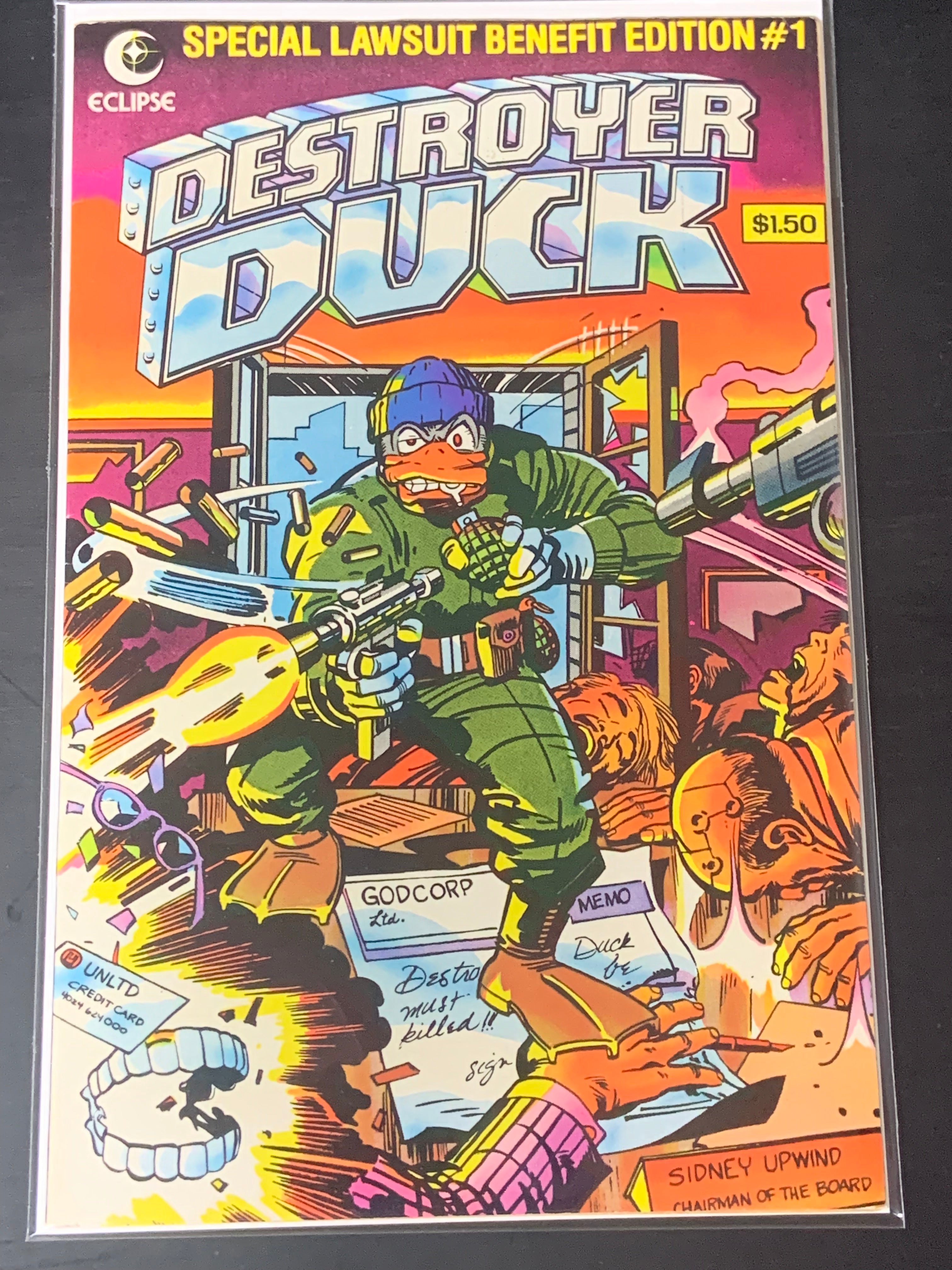 Destroyer Duck 1 Eclipse Comics 1982 1st App Of Groo The Wanderer & Destroyer Duck