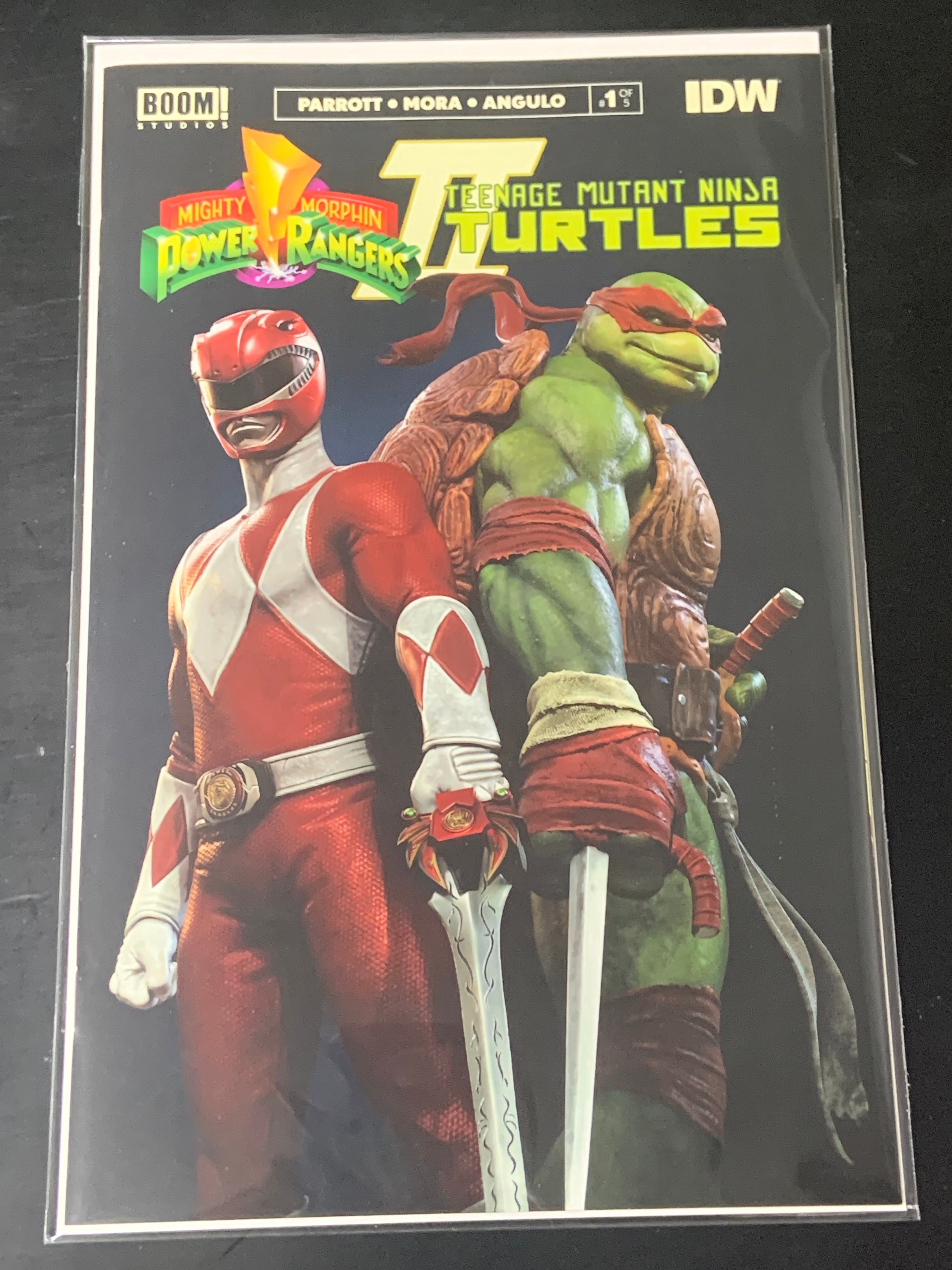 Mighty Morphin Power Rangers Teenage Mutant Ninja Turtles II #1 Boom! 2022 Second Printing