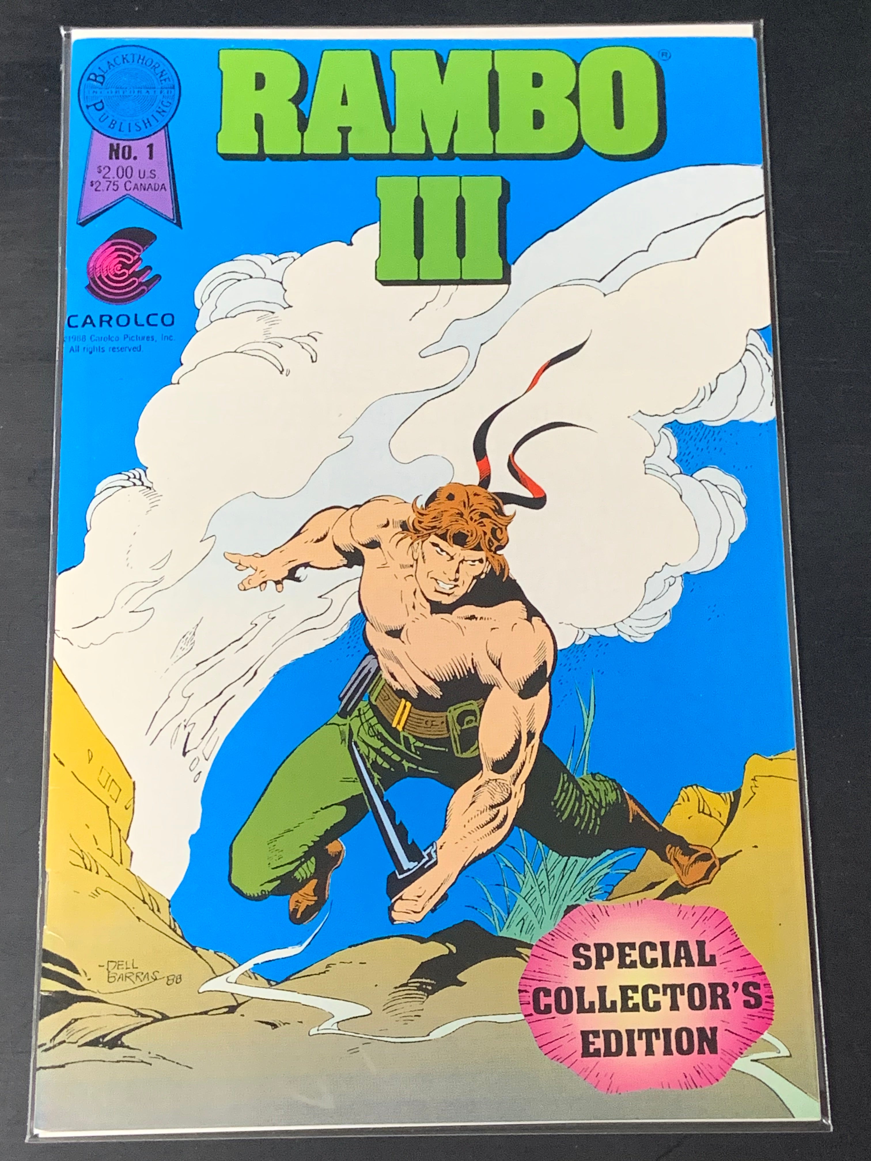 Rambo III 1 Blackthorn Publishing 1988 1st Rambo Comic