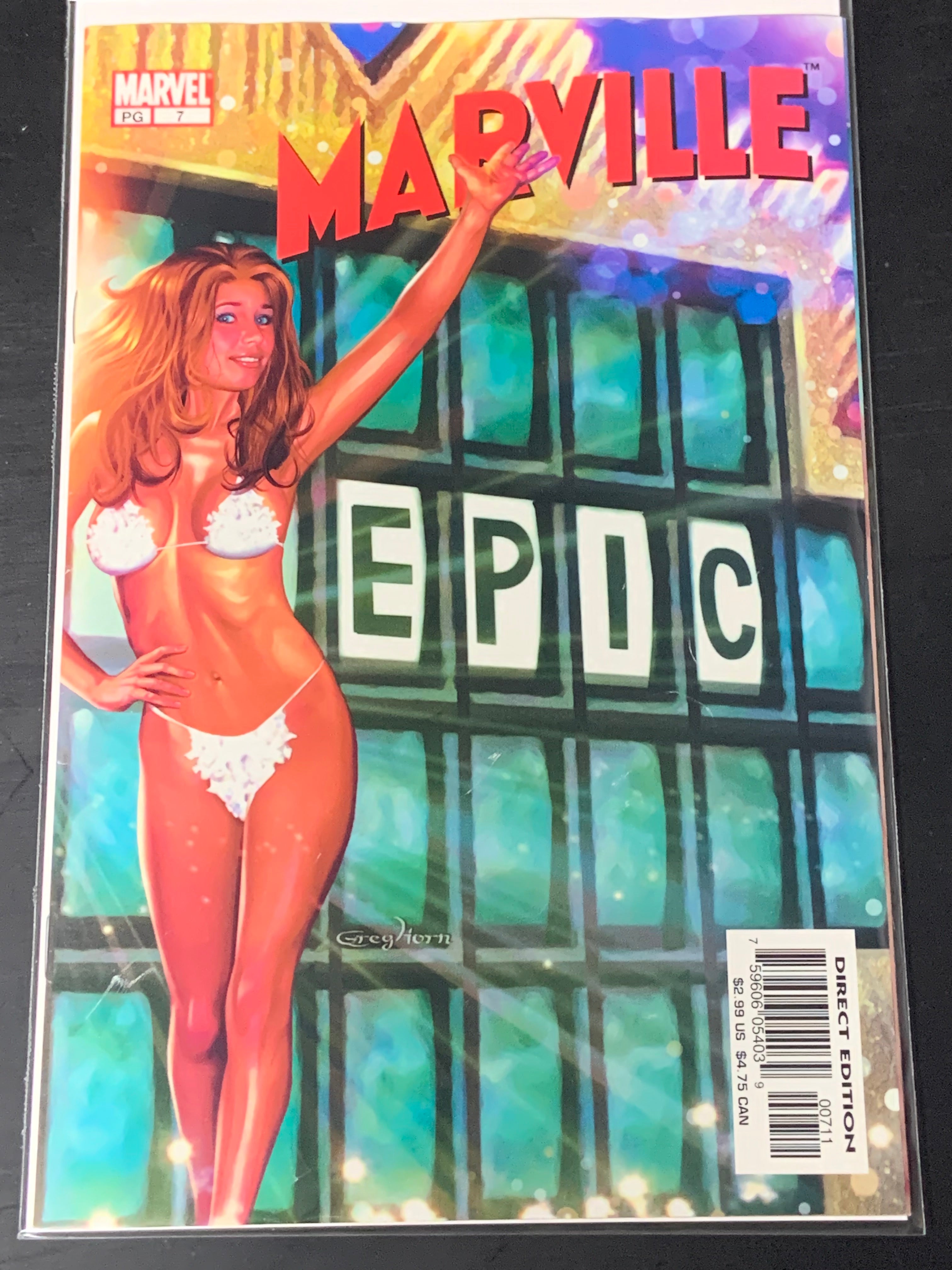 Marville 7 Greg Horn Cover Marvel Comics 2003 Wheel of Fortune