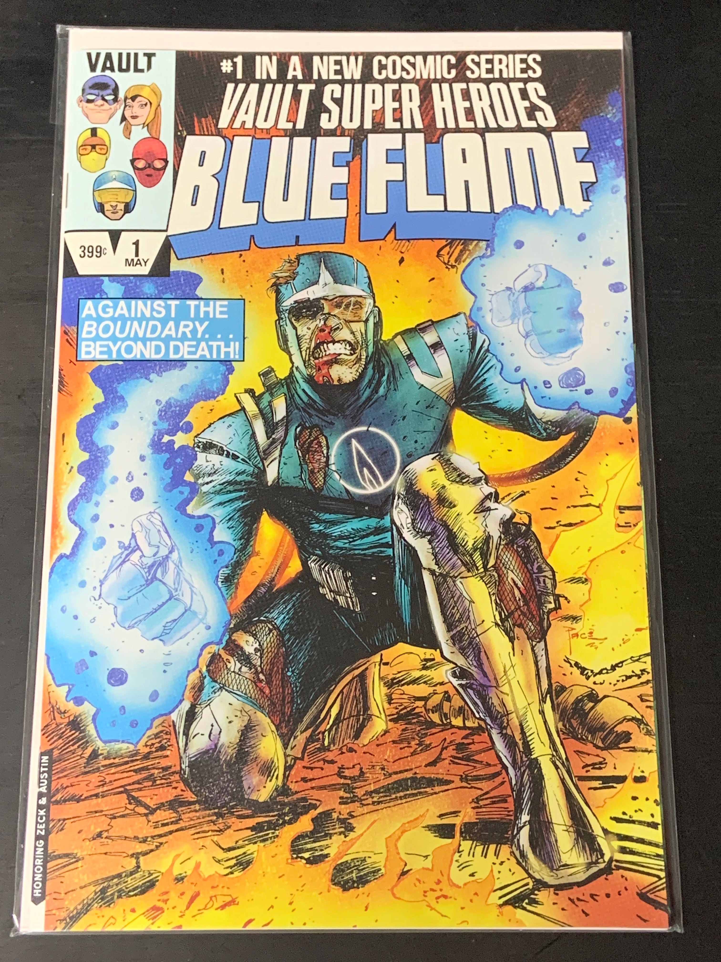The Blue Flame 1 Vault Comics 1:15 Homage Variant