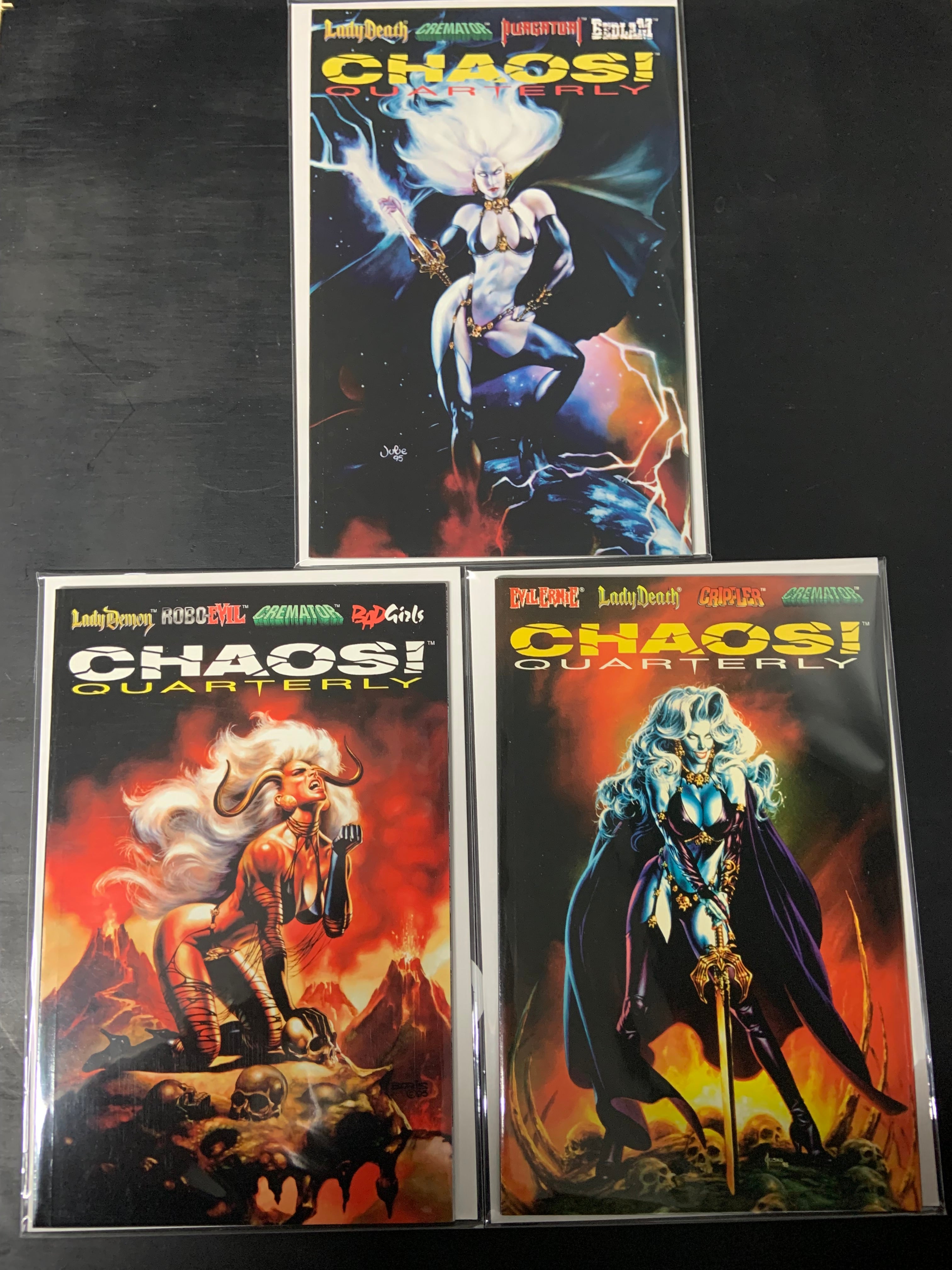 Chaos! Quarterly 1-3 Chaos Comics 1996 Set of 3