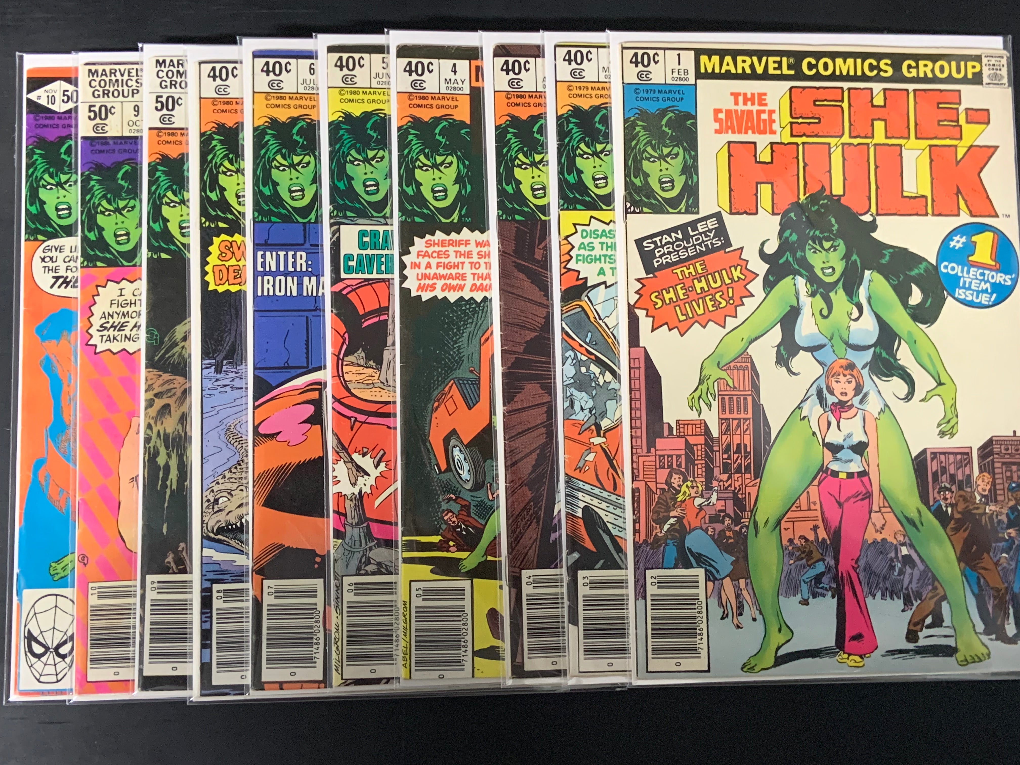 Savage She-Hulk 1-10 Marvel 1980 Set of 10, 1st App of She-Hulk & More