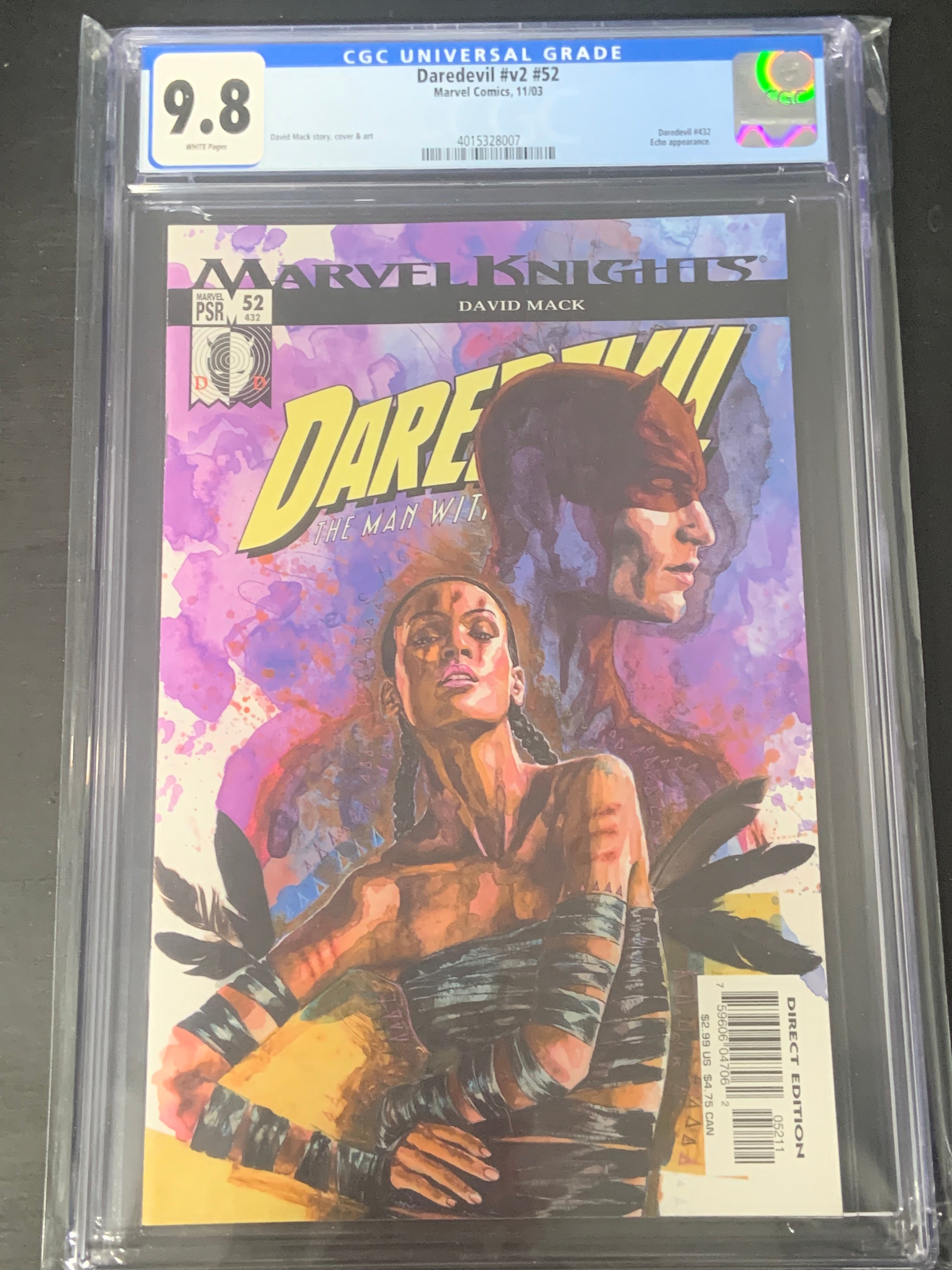Daredevil 52 Marvel 2003 CGC 9.8 Origin of Echo - Kingpin