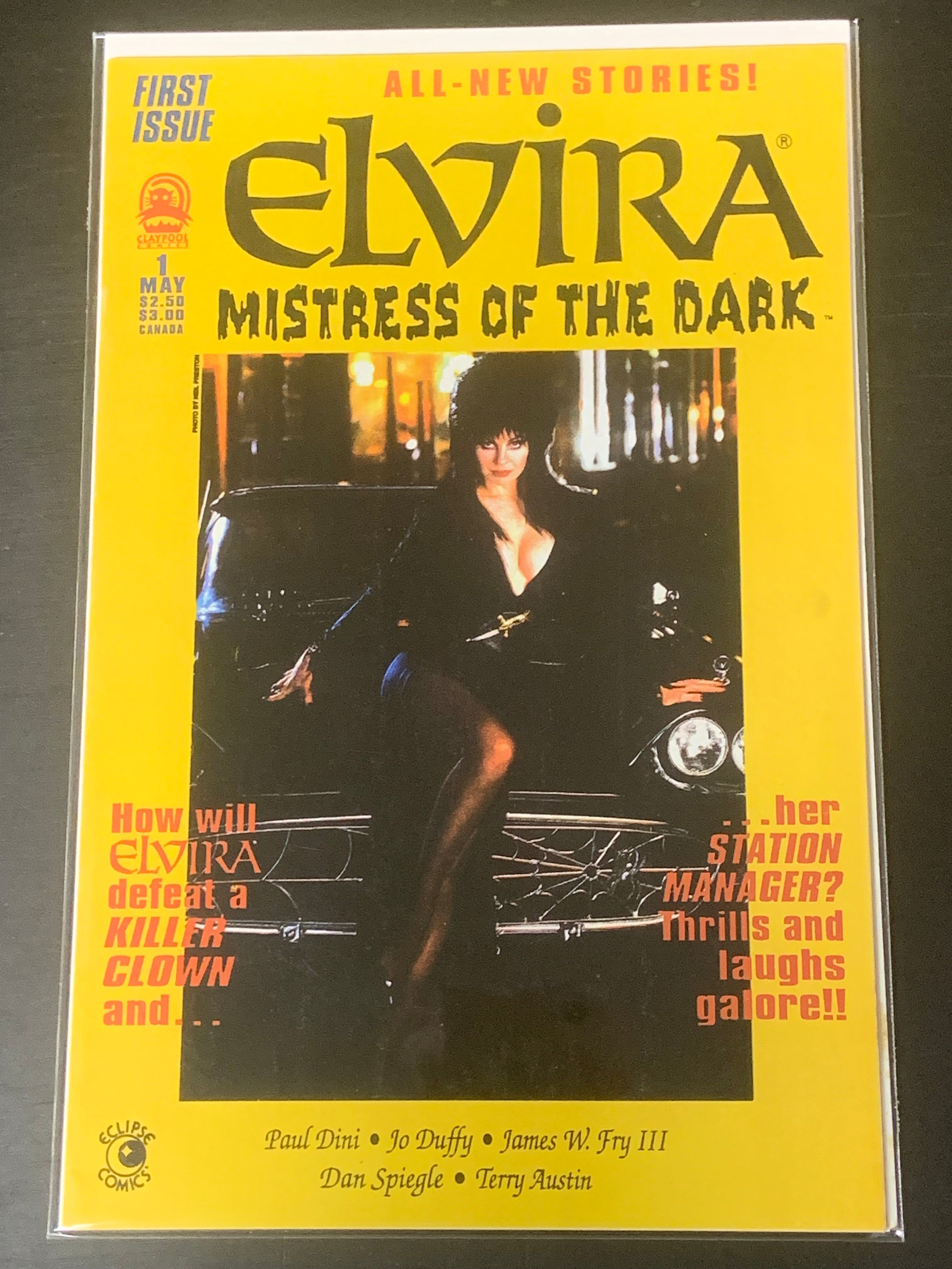 Elvira Mistress Of The Dark 1 Claypool 1993 Scarce Series