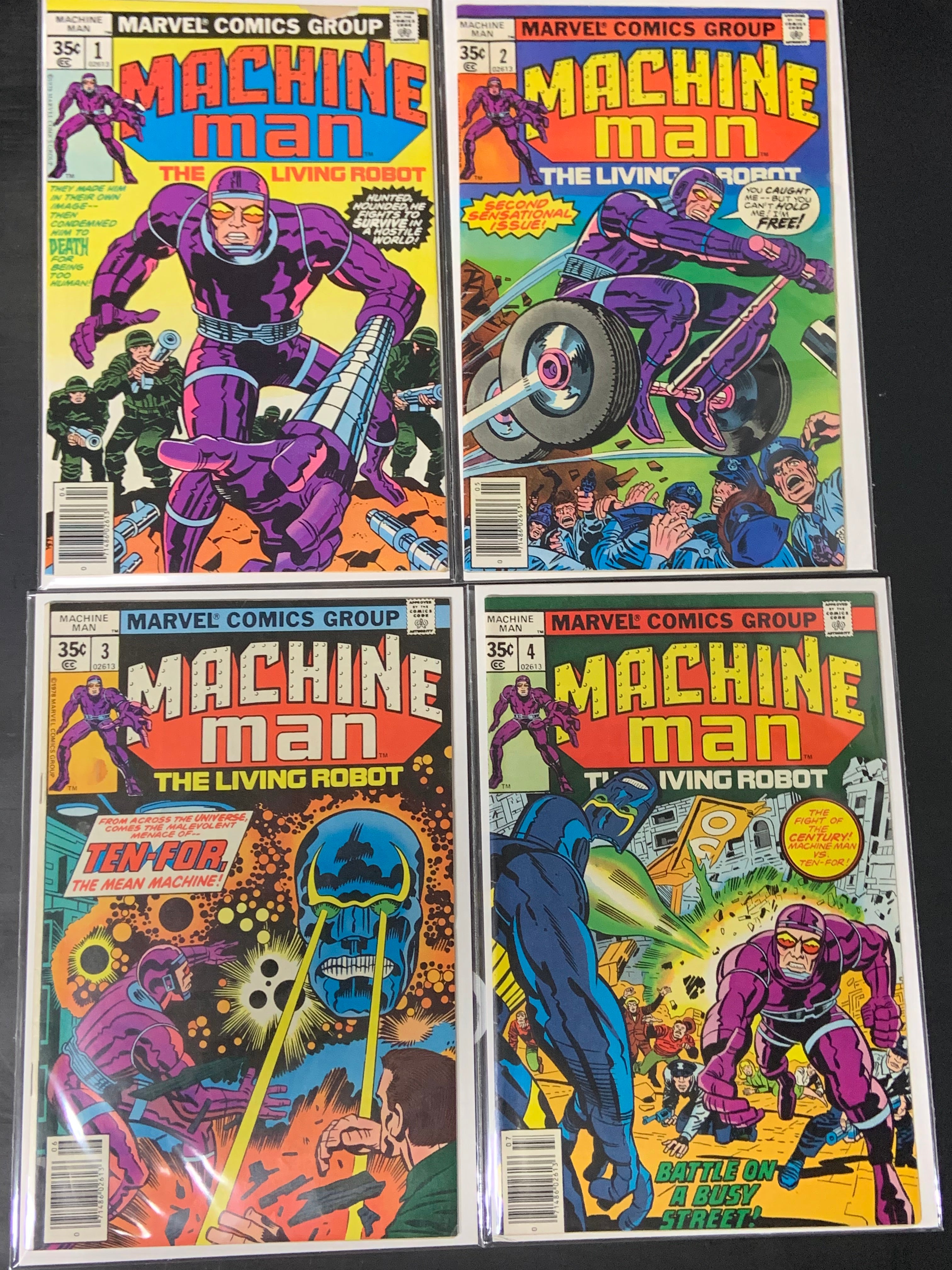 Machine Man Set Marvel 1978 1st Machine Man, 16 book set