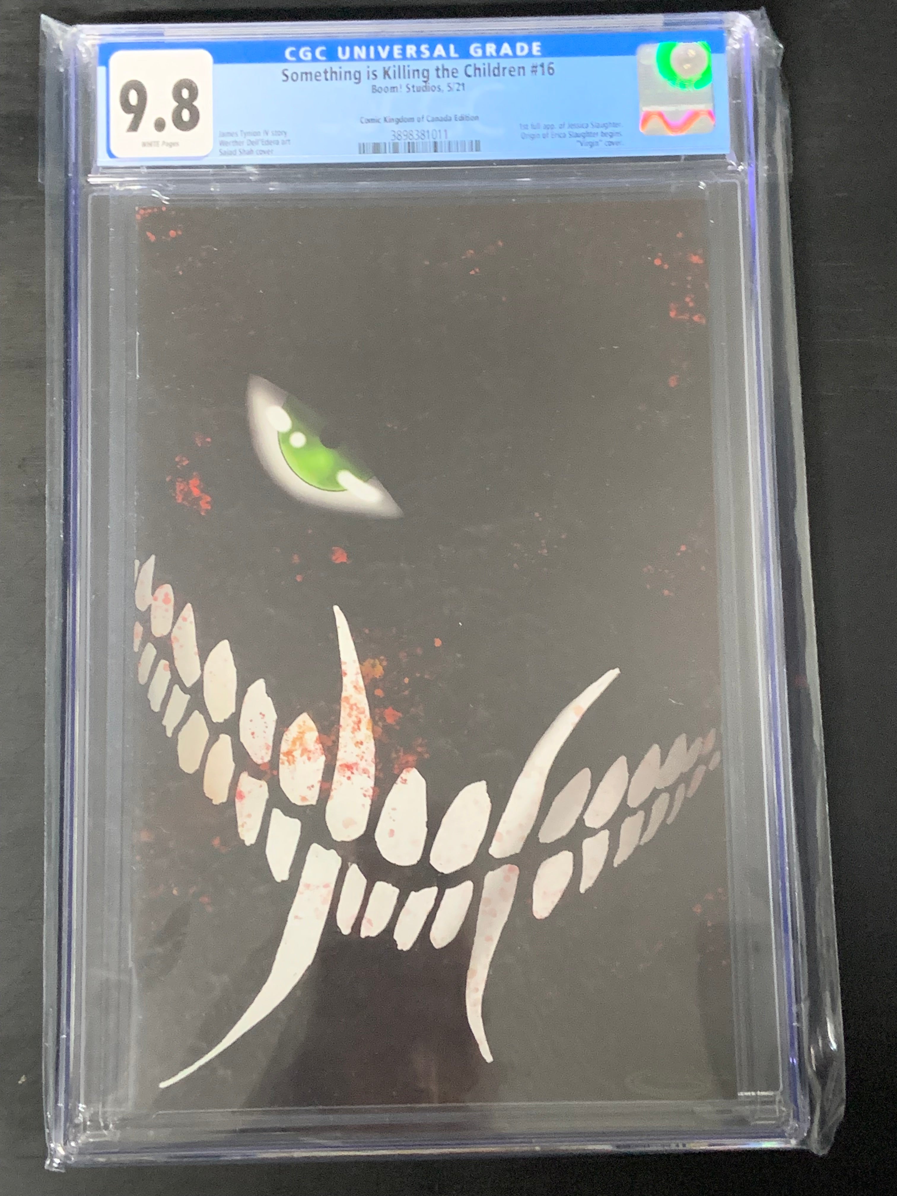 Something Is Killing The Children 16 Boom 2021 CGC 9.8 Sajad Shah Virgin Variant 1st Jessica Slaughter