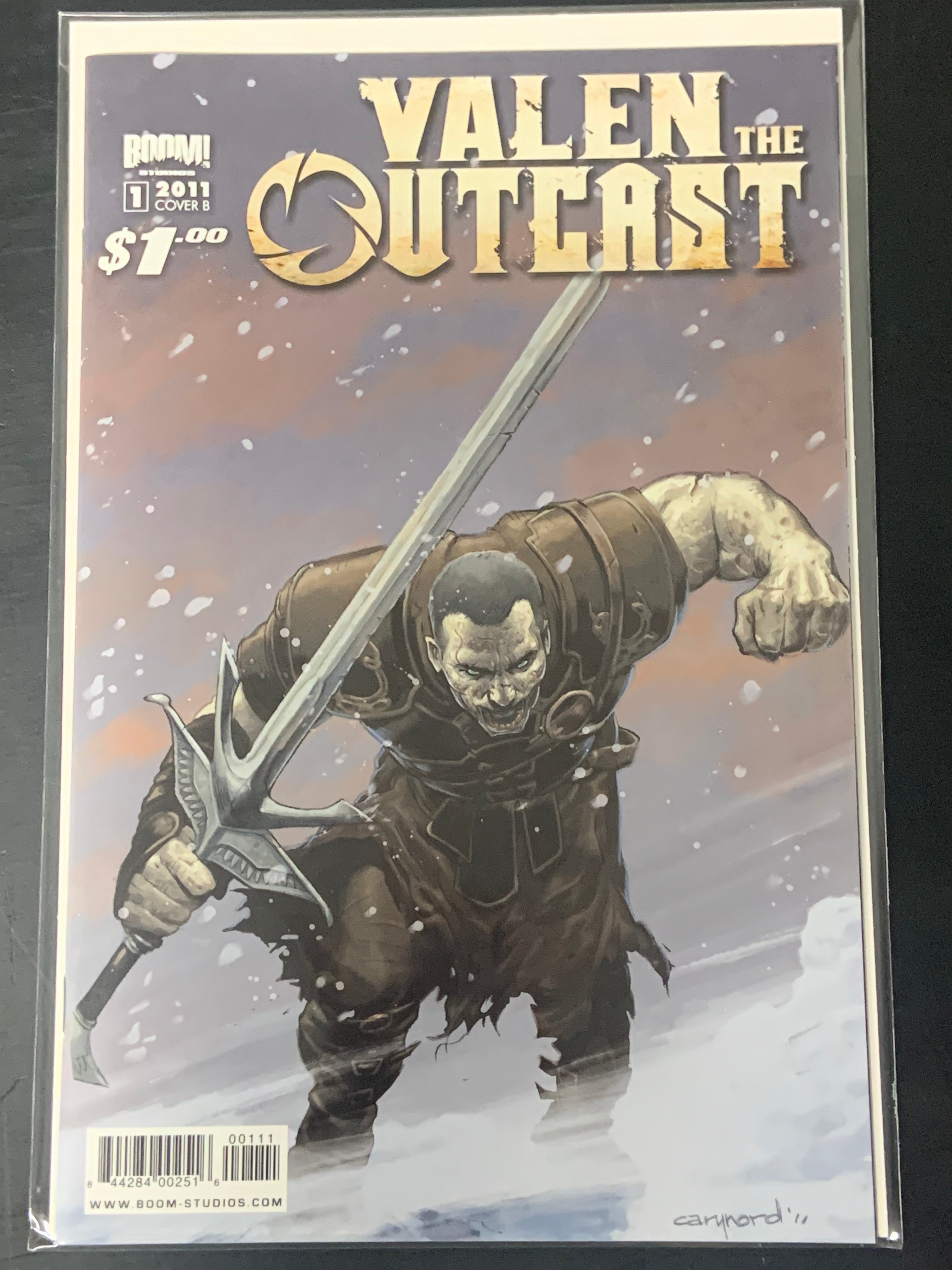 Valen The Outcast 1 Boom! Studios 2011 Cover B Cary Nord