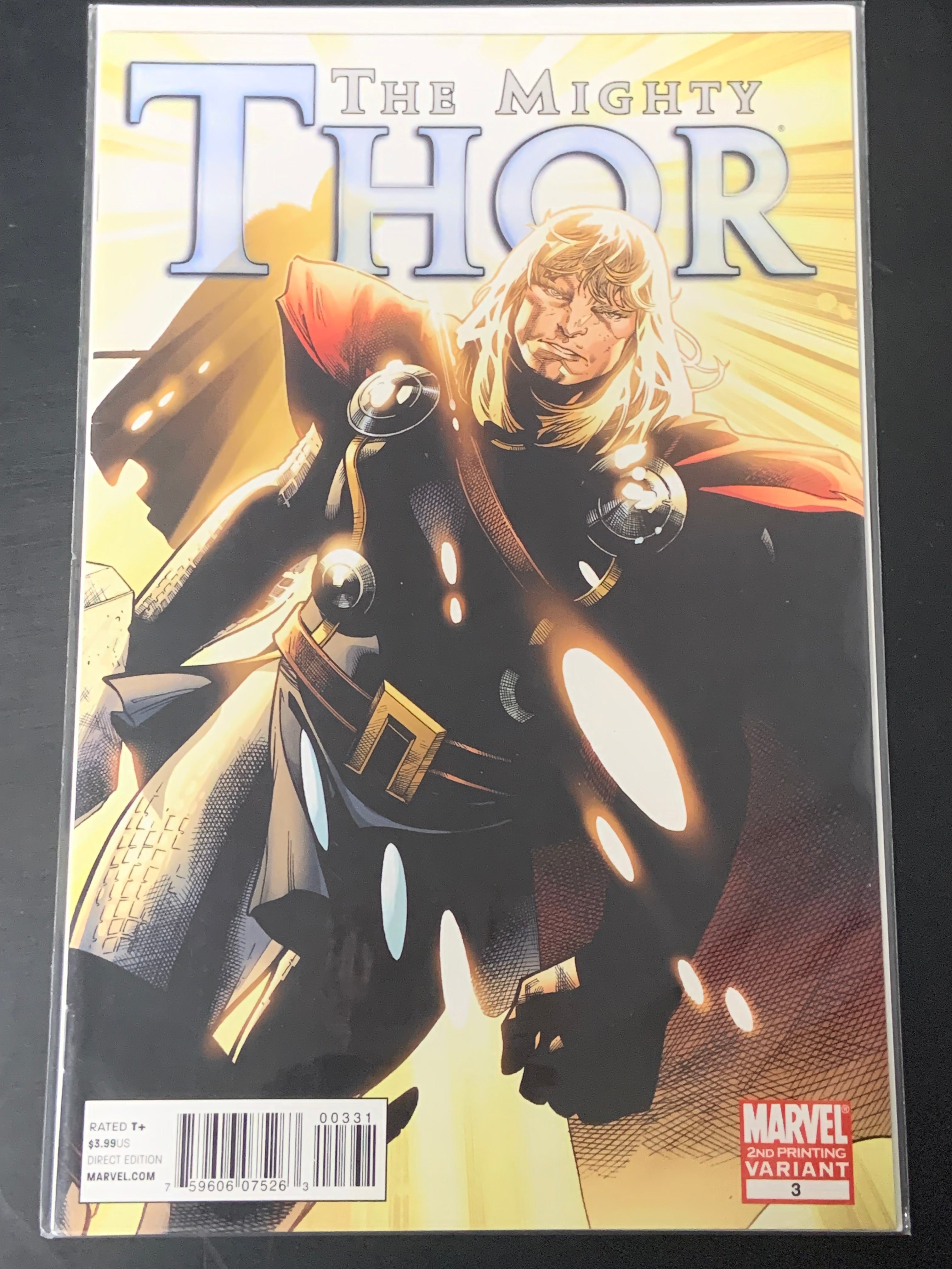 The Mighty Thor 3 Marvel 2011 Scarce Second Printing