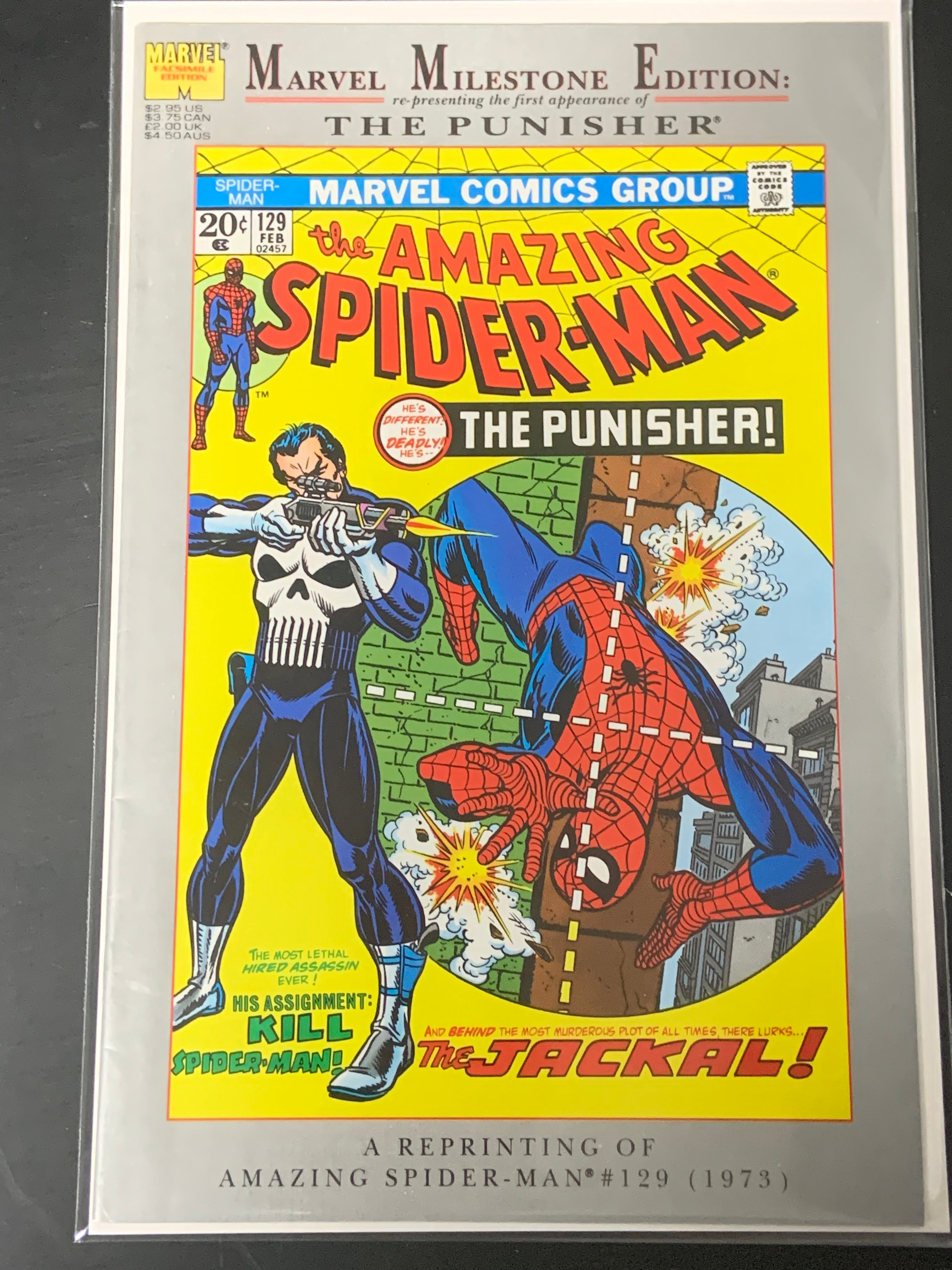 Amazing Spider-Man 129 Marvel Milestone Edition 1st App of The Punisher