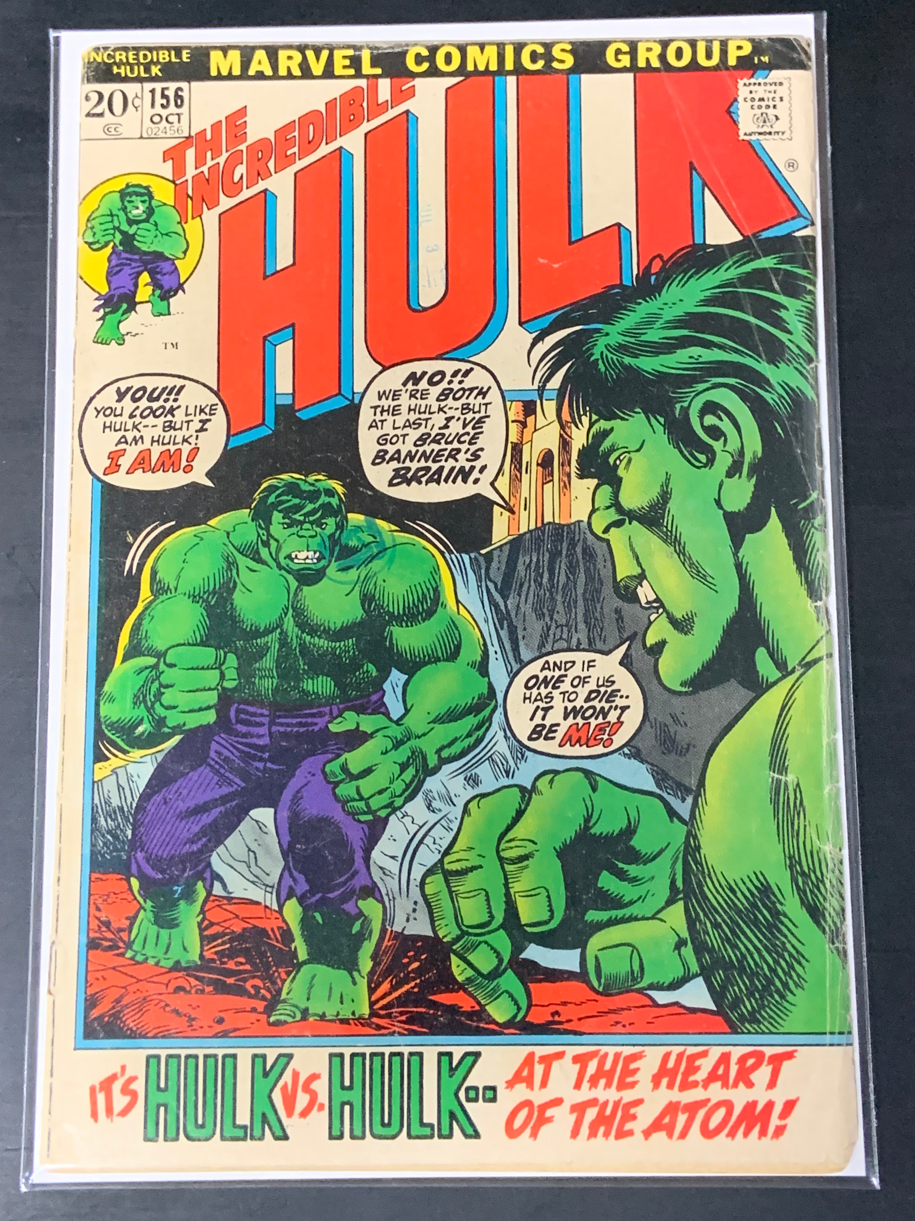 Hulk 156 Marvel 1972 1st App of Krylar