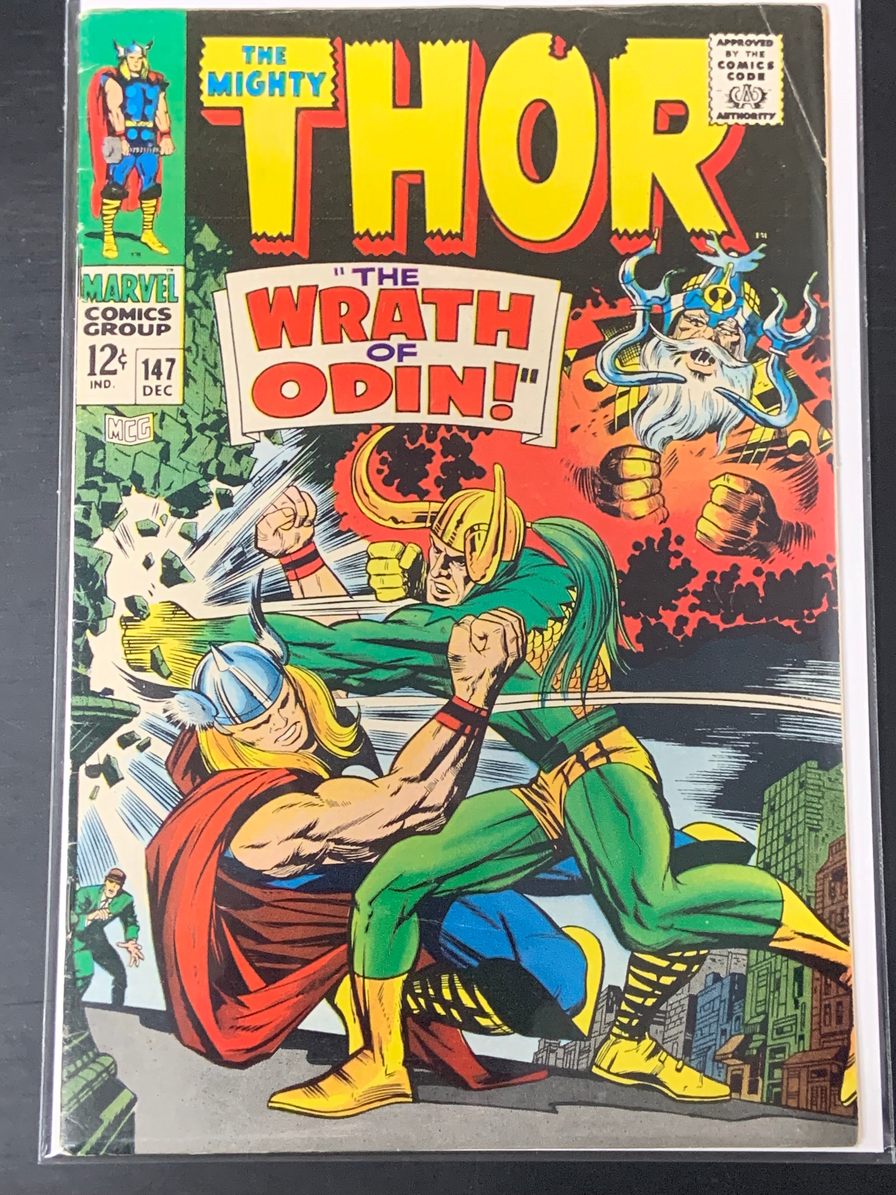 Thor 147 Marvel 1967 Classic Silver Age Kirby Cover, Origin of The Inhumans