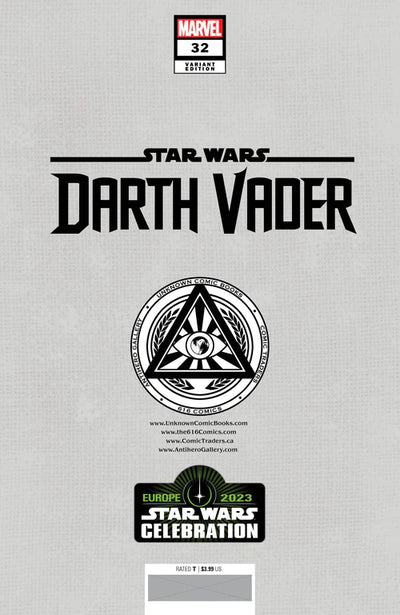 STAR WARS: DARTH VADER 32 RAHZZAH MEGACON VIRGIN EXCLUSIVE