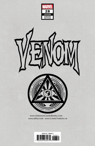 VENOM #28 TYLER KIRHAM SECRET VIRGIN EXCLUSIVE