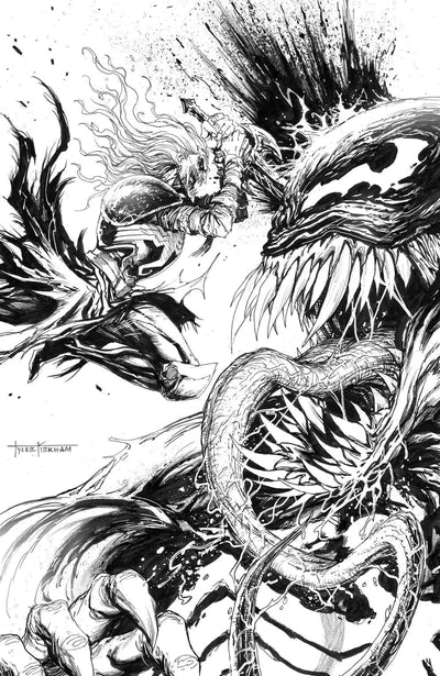 VENOM 28 TYLER KIRKHAM SECRET BLACK AND WHITE VIRGIN EXCLUSIVE