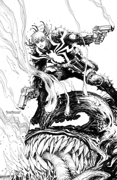 VENOM 29 TYLER KIRKHAM SECRET BLACK AND WHITE VIRGIN EXCLUSIVE