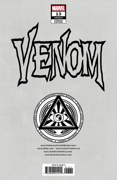 VENOM 13 MARVEL TONY DANIEL EXCLUSIVE
