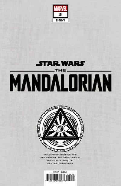 STAR WARS: THE MANDALORIAN 5 PATCH ZIRCHER EXCLUSIVE VIRGIN