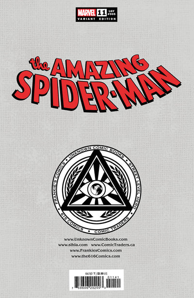 AMAZING SPIDER-MAN 11 R1C0 EXCLUSIVE VIRGIN
