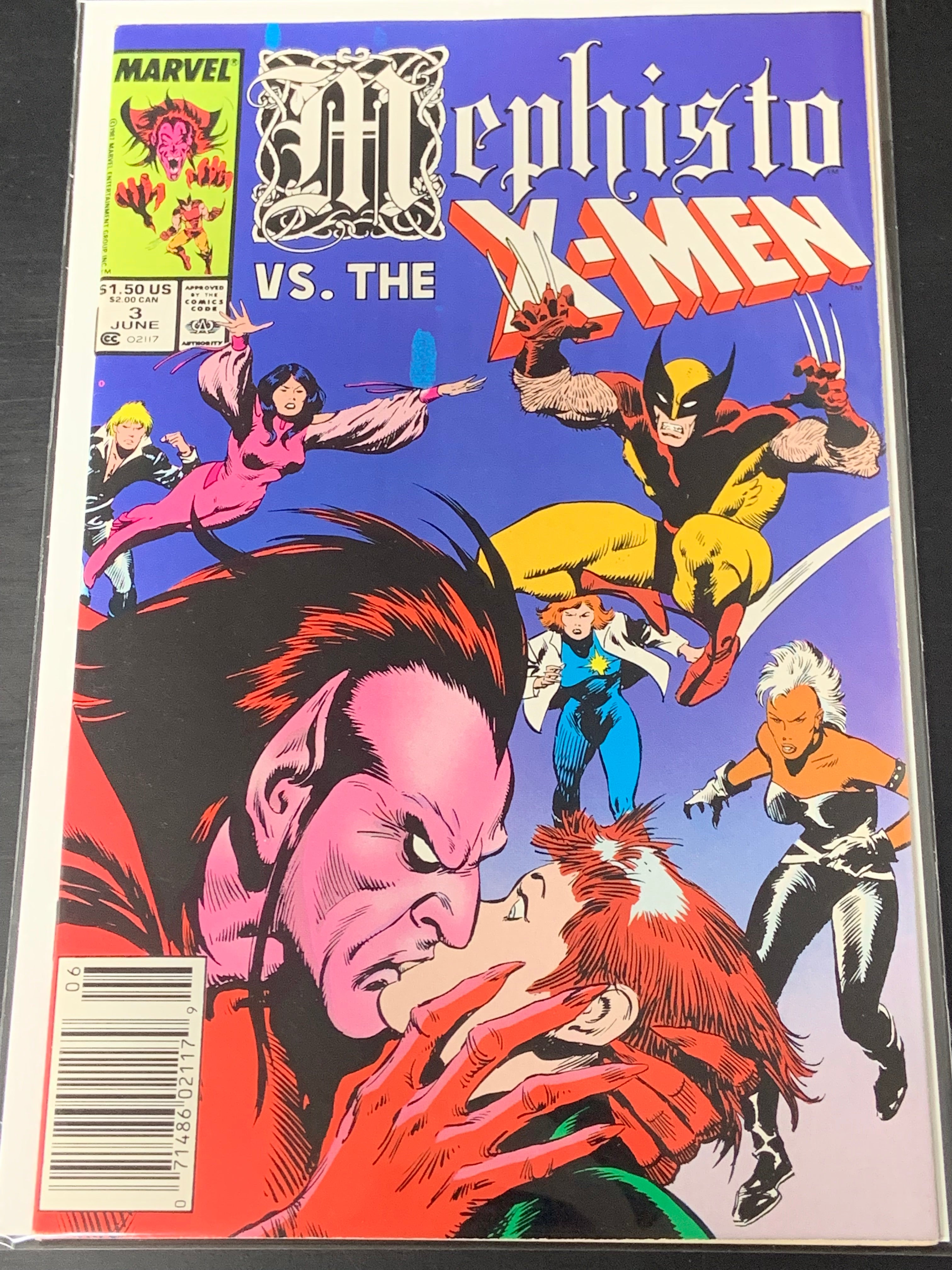 Mephisto vs. The X-Men 3 Marvel 1987 Newsstand