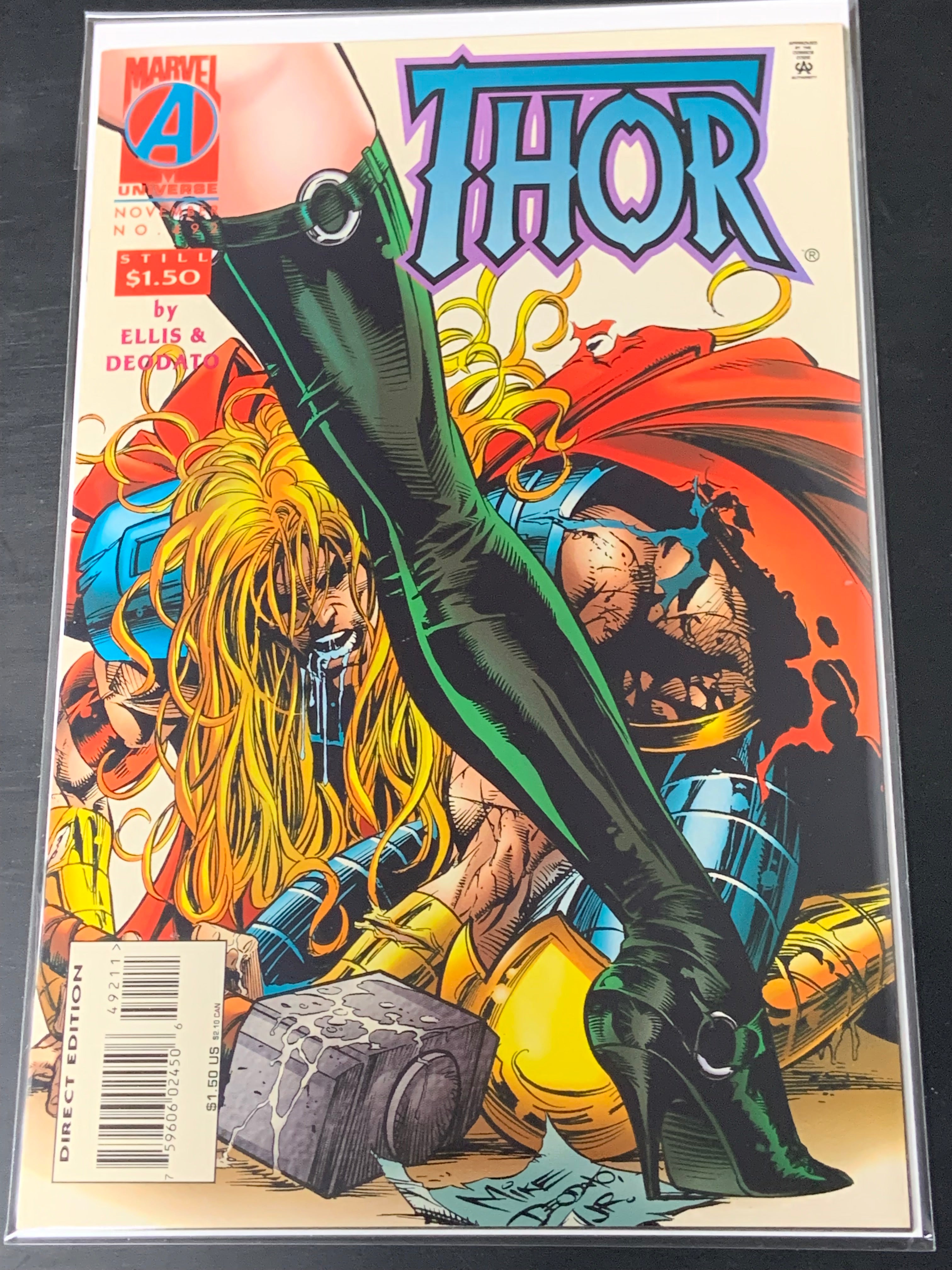 Thor 492 Marvel 1995 Scarce Late Issue, Mike Deodato