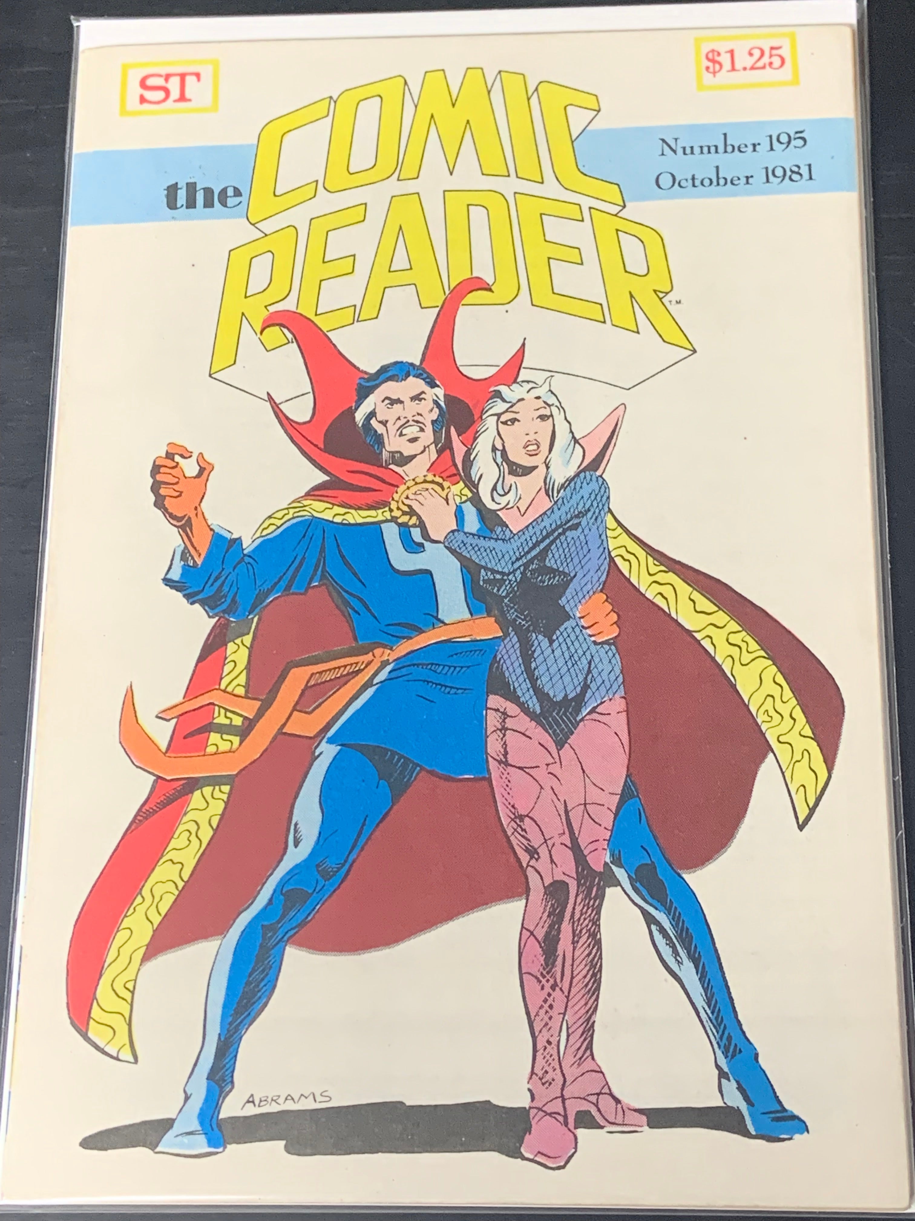The Comic Reader 195 1981 Doctor Strange & Clea Cover