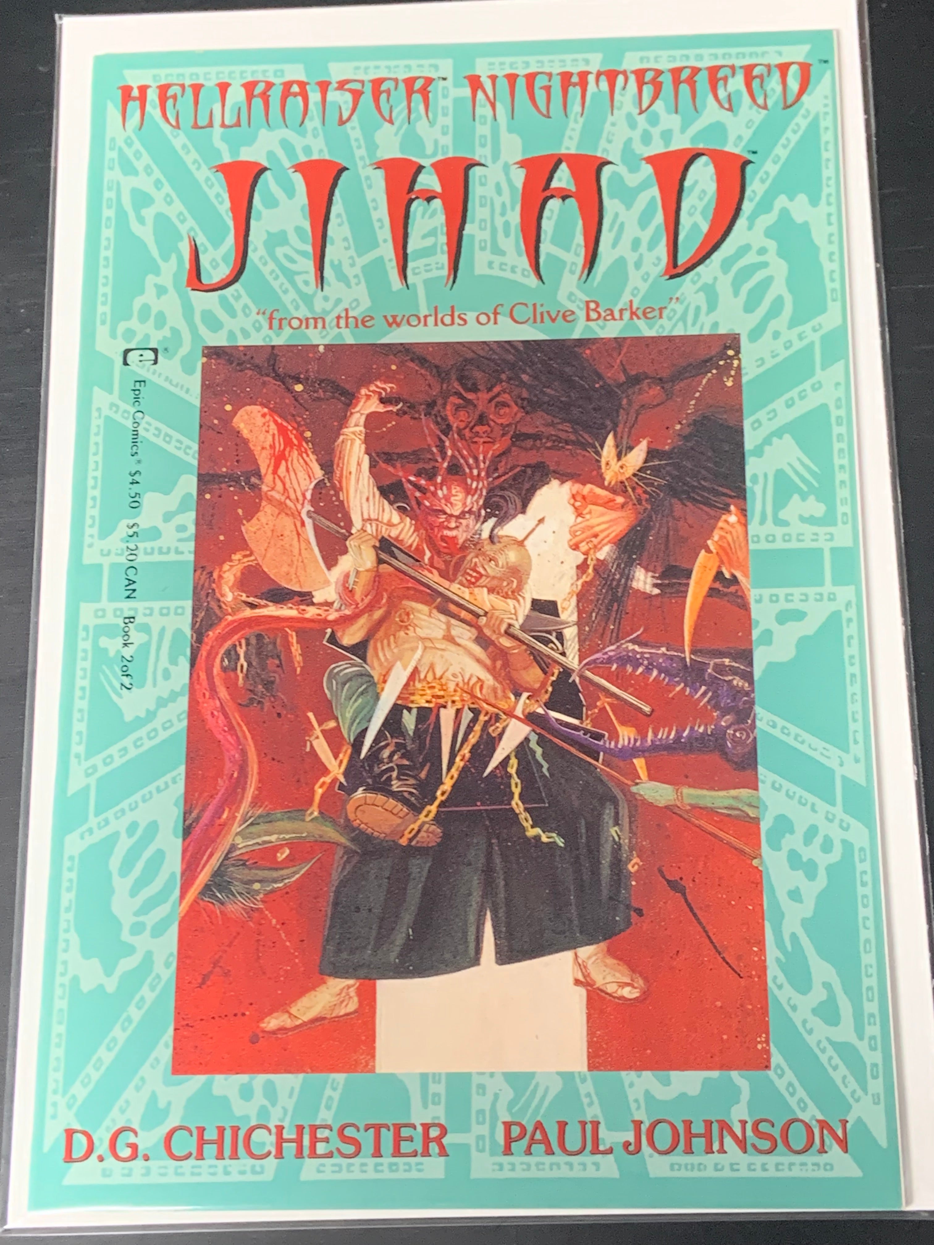 Hellraiser Nightbreed Jihad 2 Epic 1991 Very Scarce Book