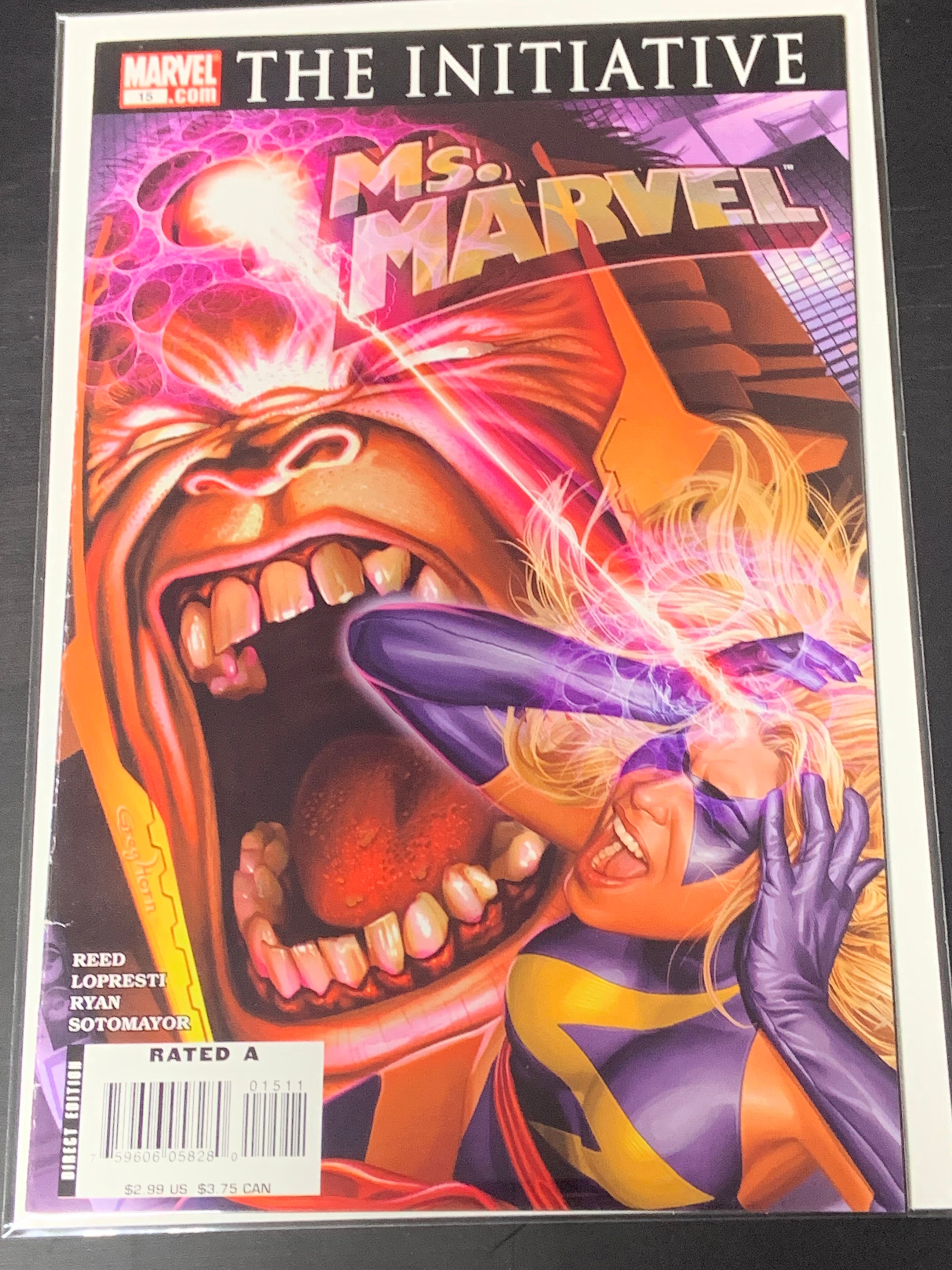 Ms. Marvel 15 Marvel 2007 Greg Horn Cover, Modok