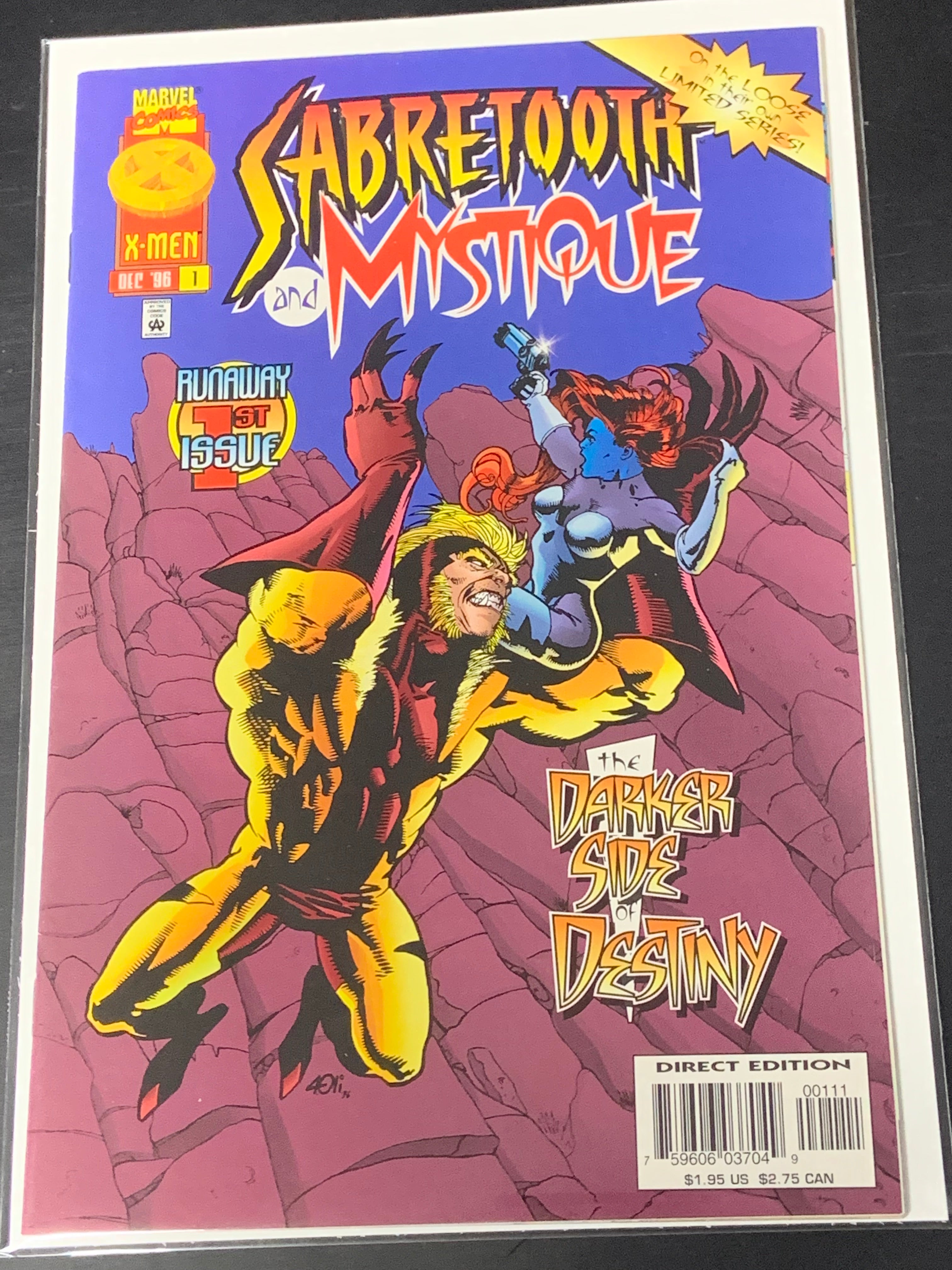 Sabertooth and Mystique 1 Marvel 1996