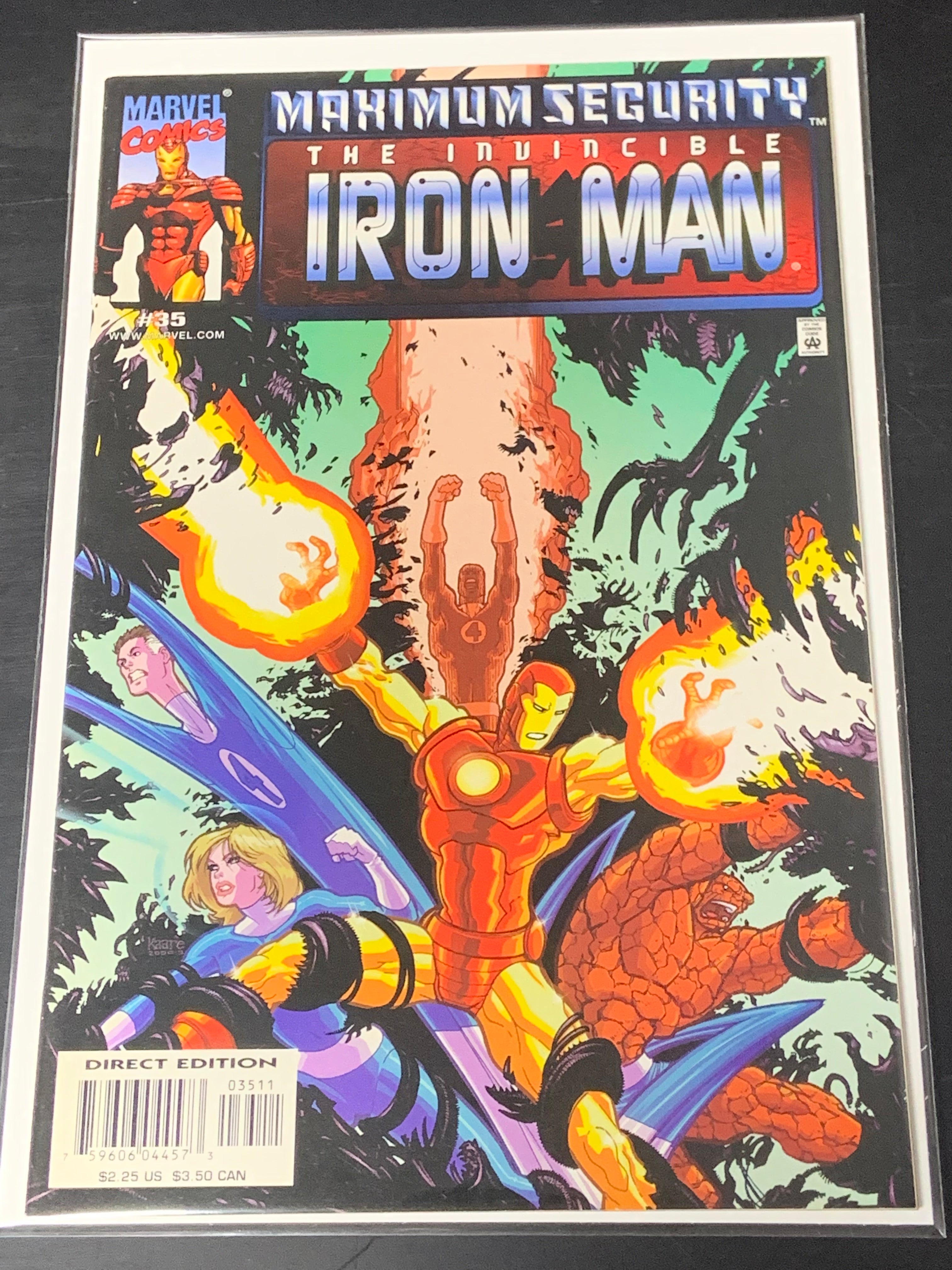 Iron Man 25 Marvel 2000 Early Kaare Andrews Cover
