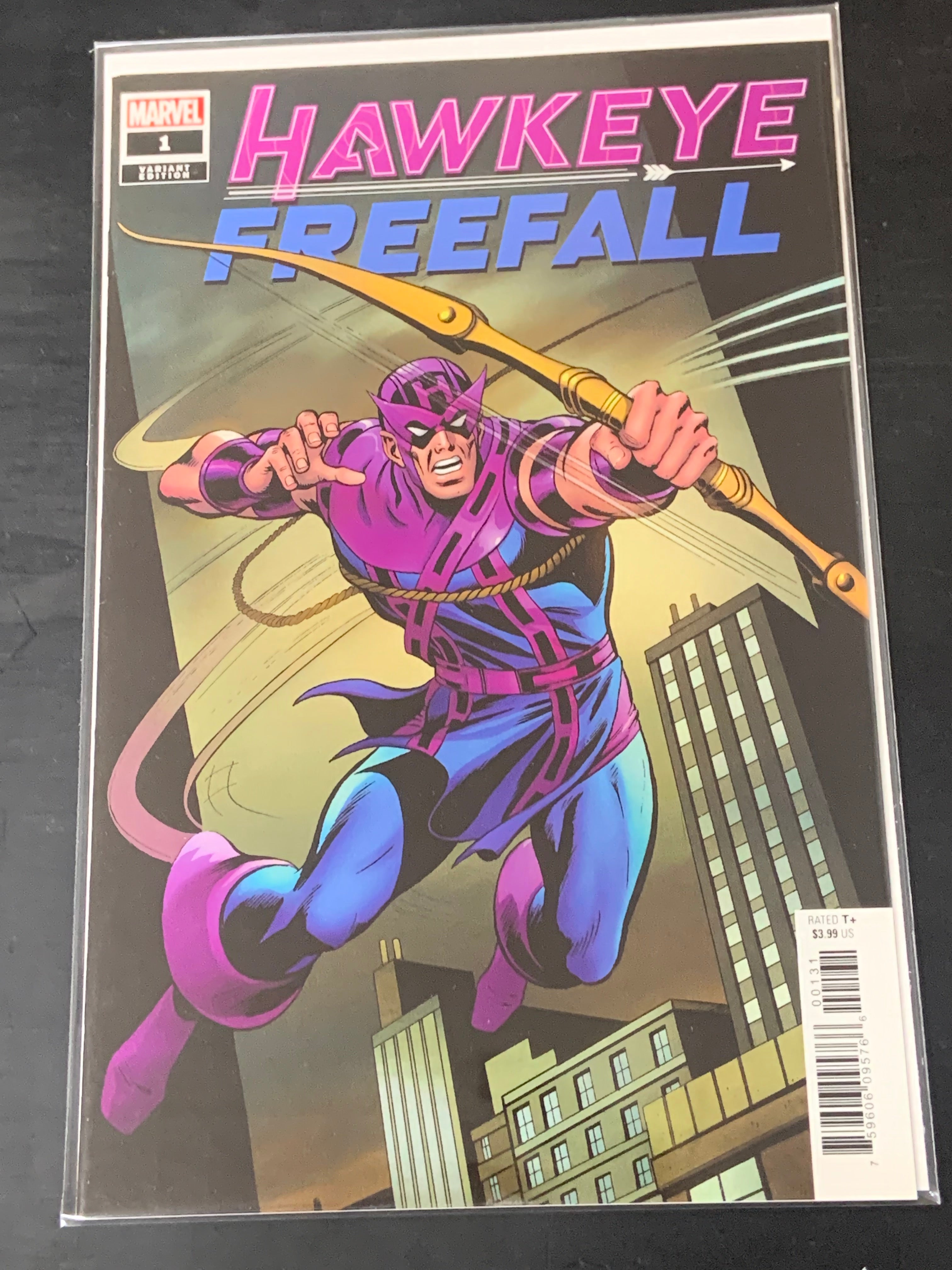 Hawkeye Freefall 1 Marvel 2019 1:100 Remastered Variant 1st App of Bullseye as Ronin