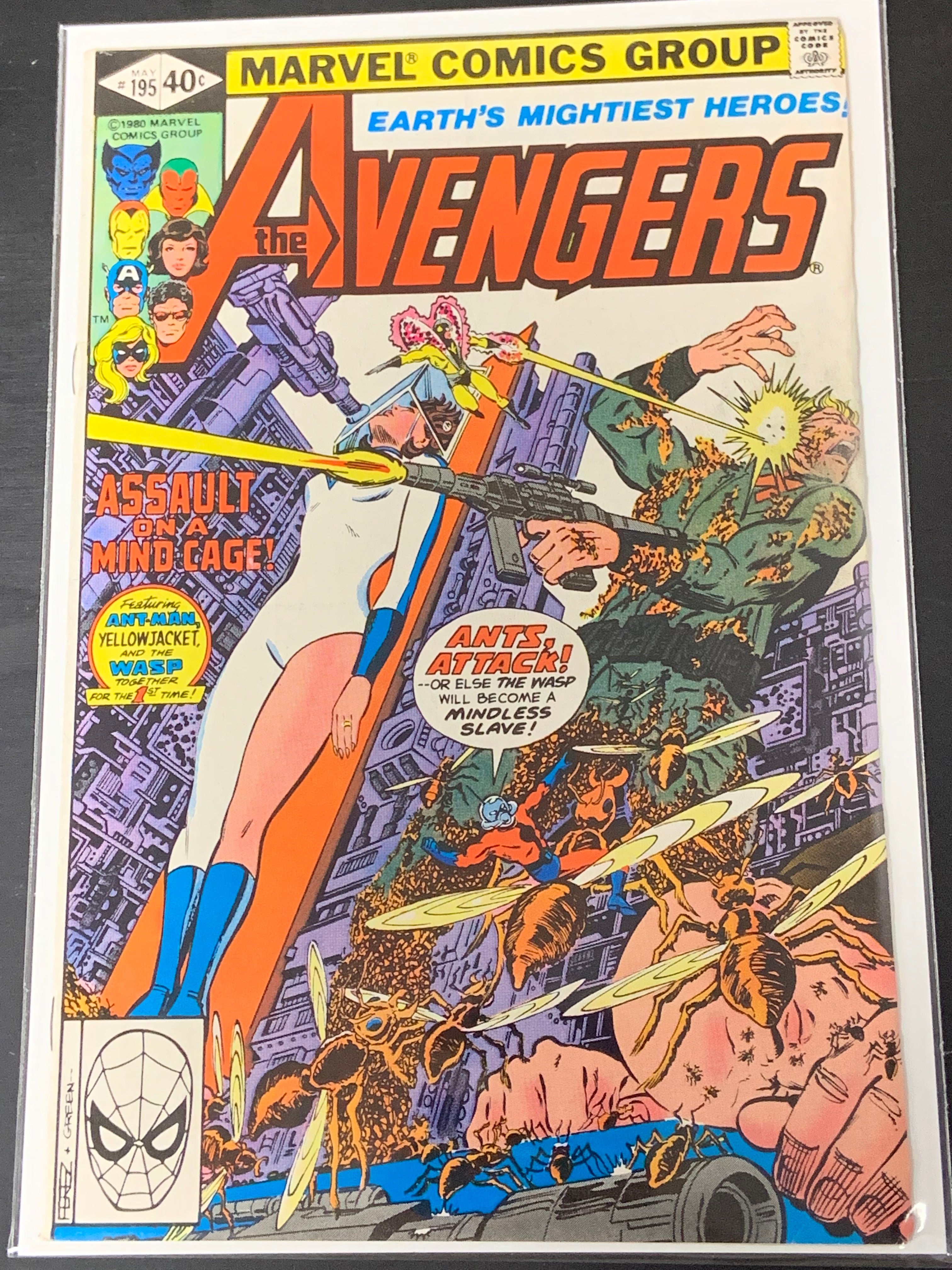 Avengers 195 Marvel 1980 George Perez, 1st App of Taskmaster in cameo