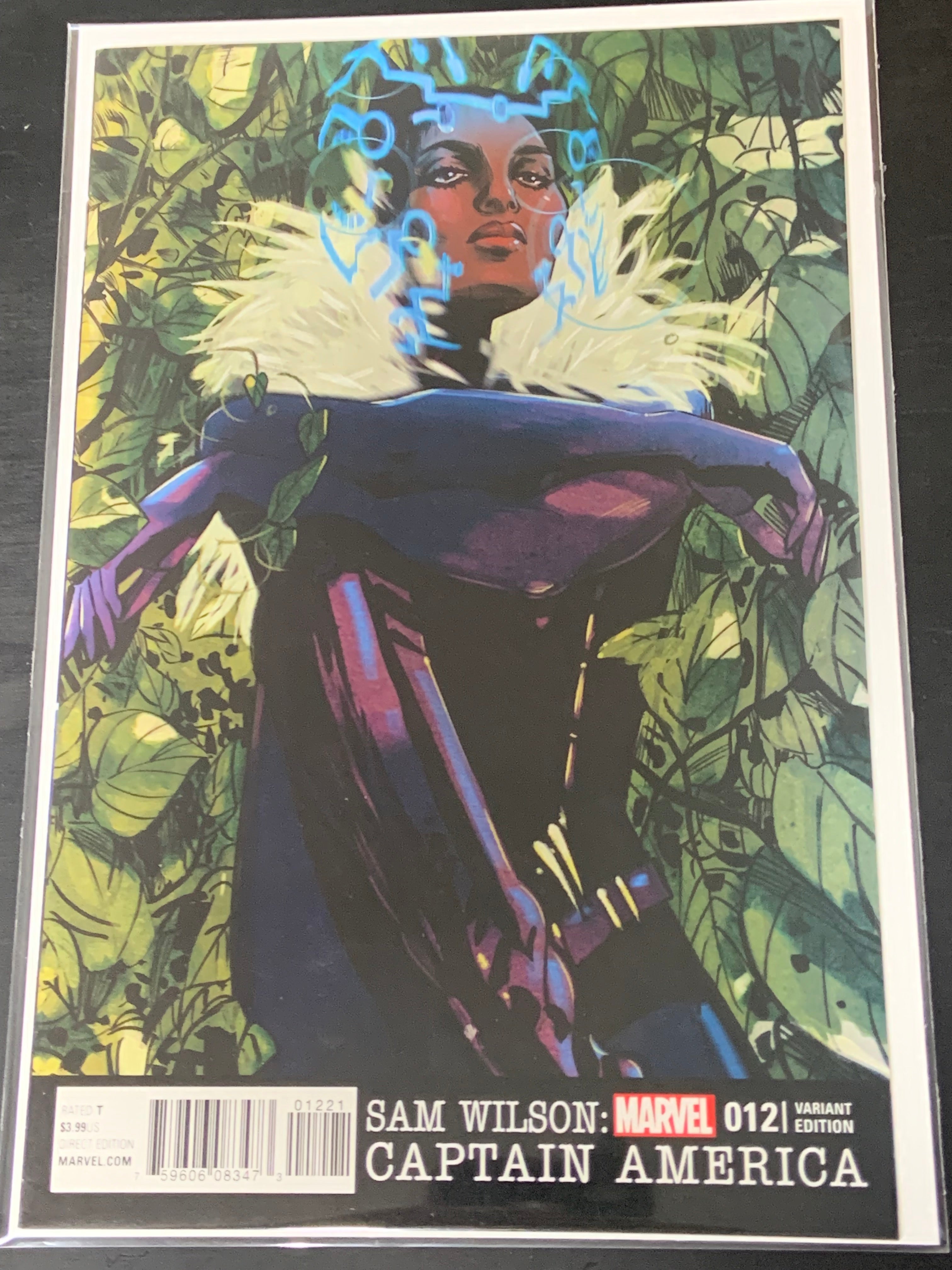 Captain America Sam Wilson 12 Marvel 2016 Shuri Panther Variant Tula Lotay