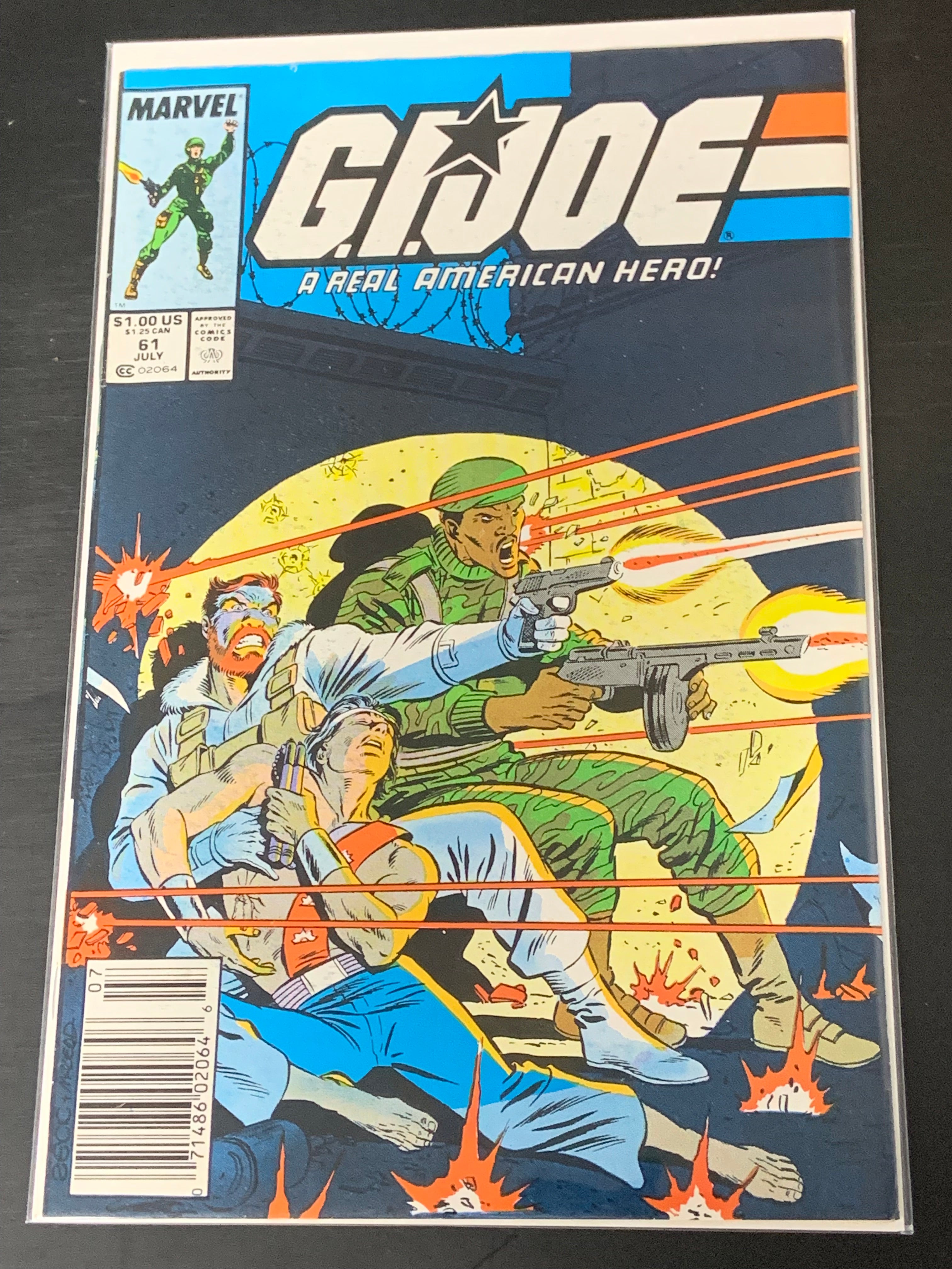 G.I. Joe 61 Marvel 1987 Newsstand Mike Zeck Cover