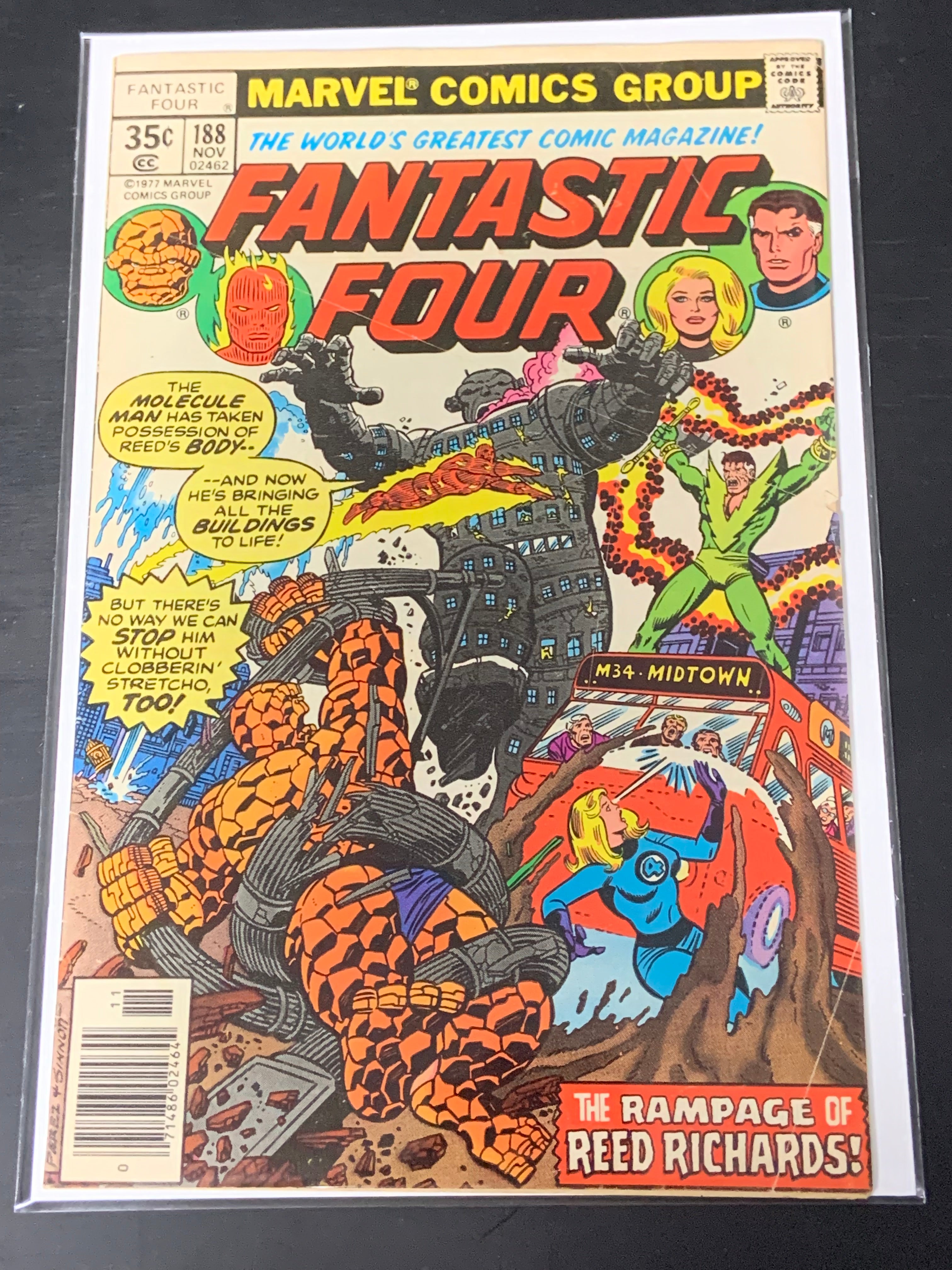 Fantastic Four 188 Marvel 1977 George Perez Cover And Art