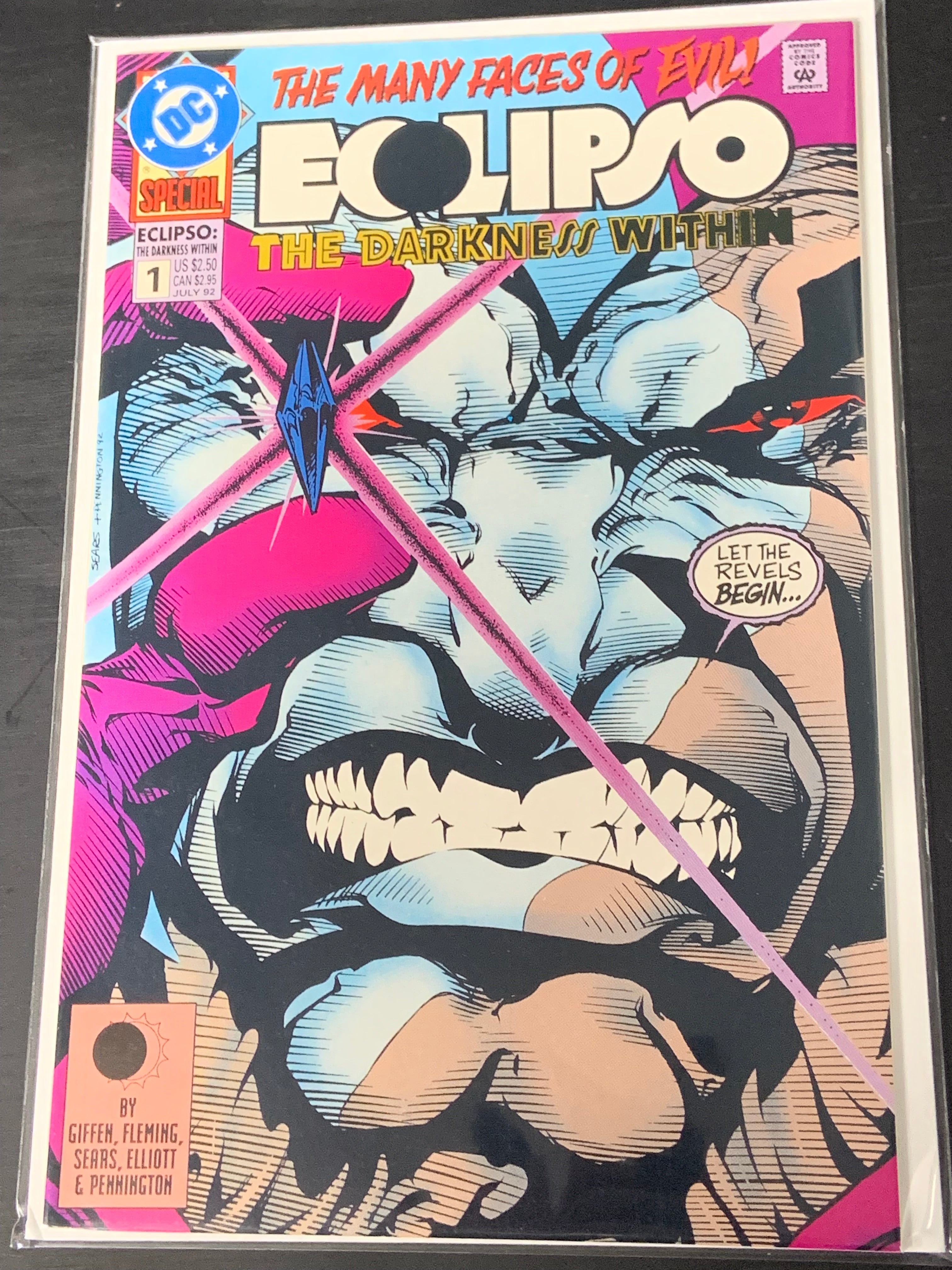 Eclipso The Darkness Within 1 DC Comics 1992 Scarce 2nd Printing