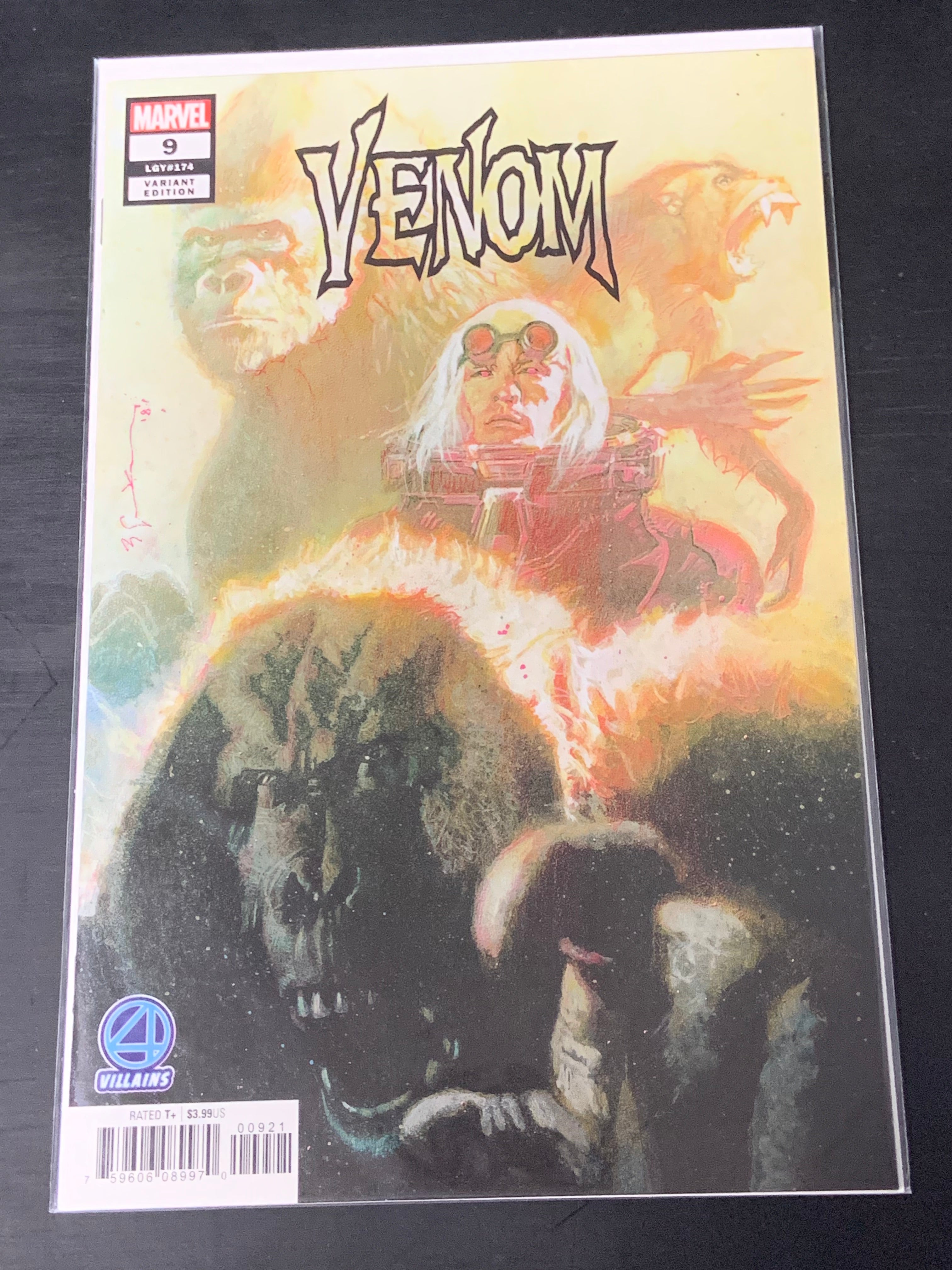 Venom 9 Marvel 2018 Sienkiewicz Variant 1st App of Dylan Brock